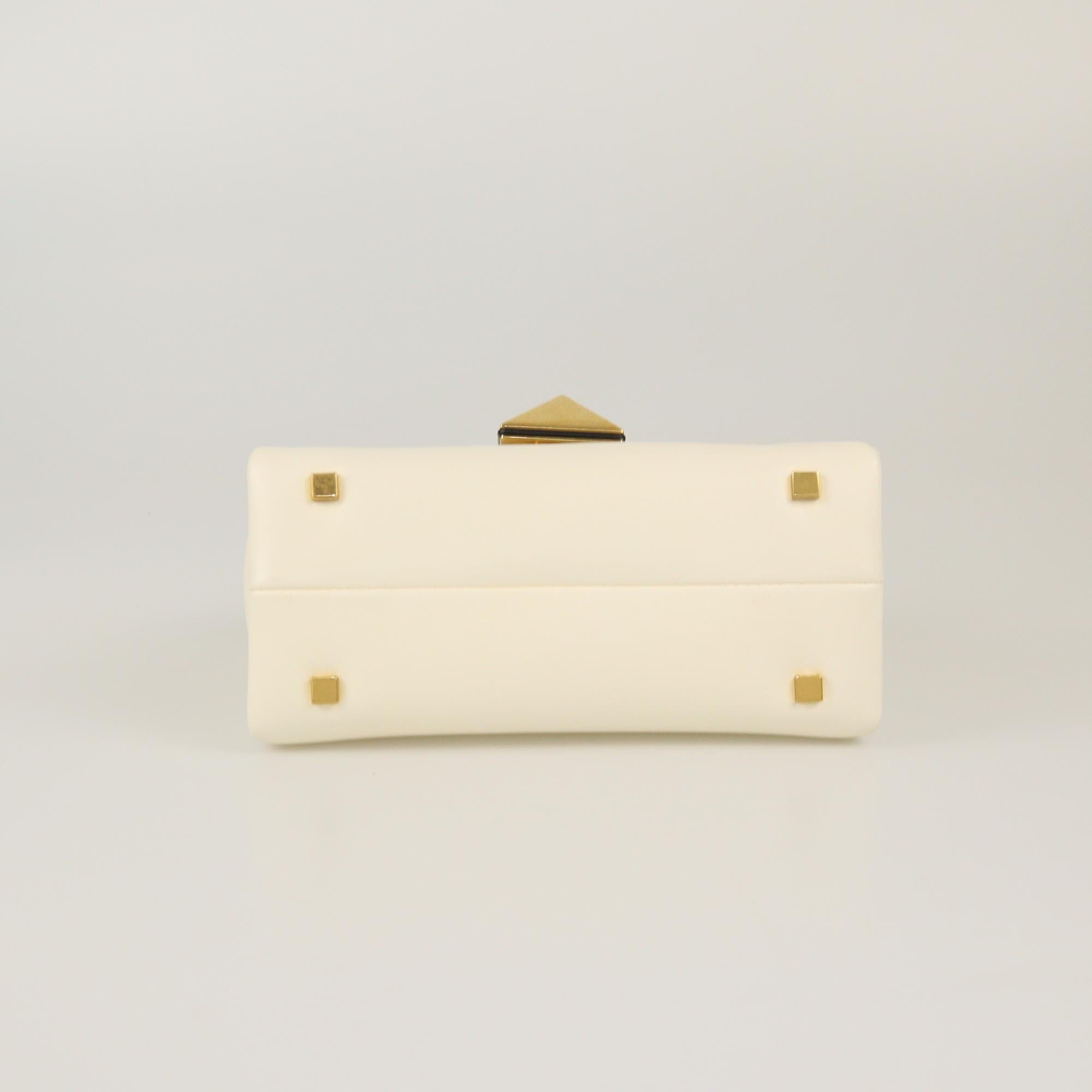 Valentino Ivory Mini One Stud Top Handle Bag Womens Valentino