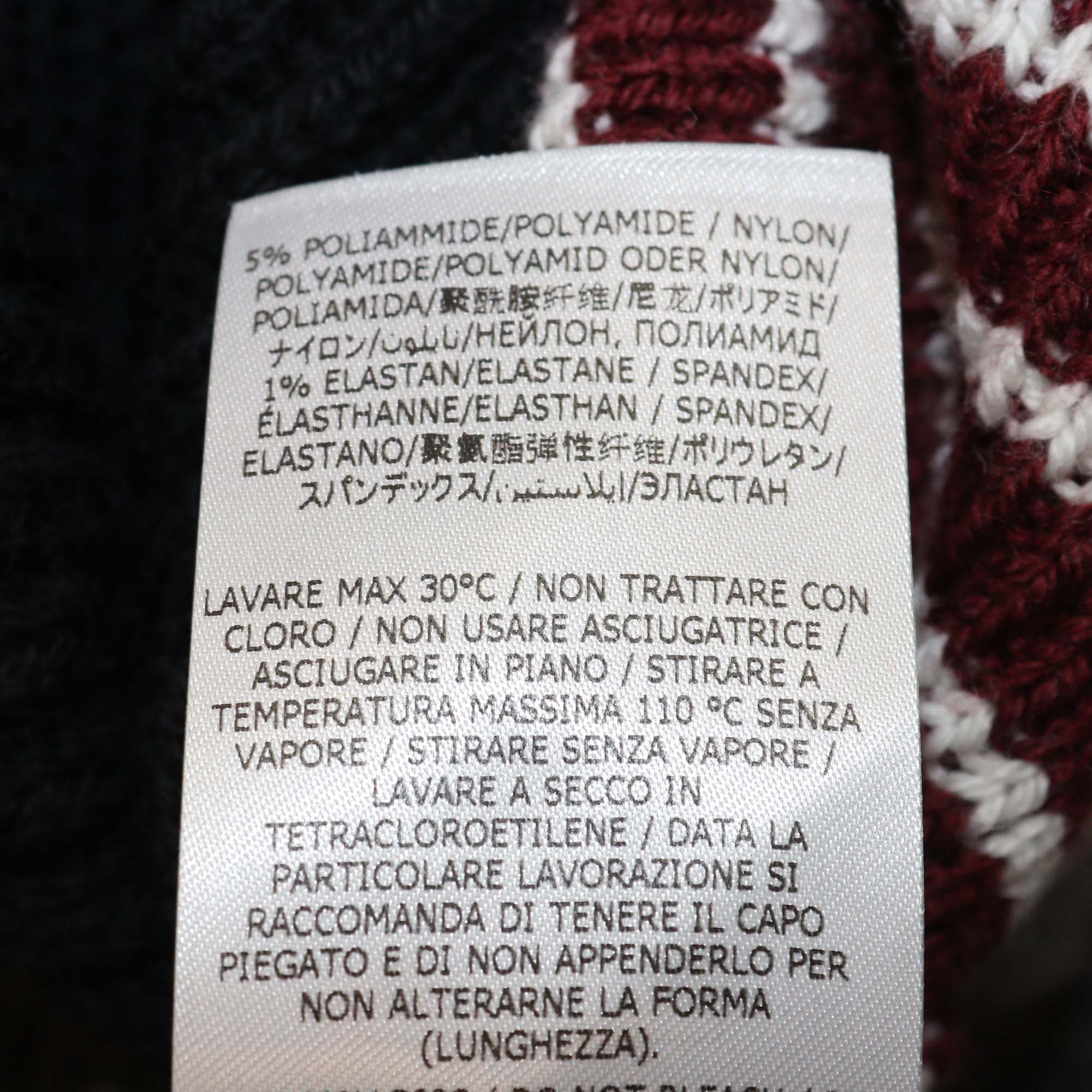 Stella McCartney Multicolor Striped Knitted Wool Midi Skirt