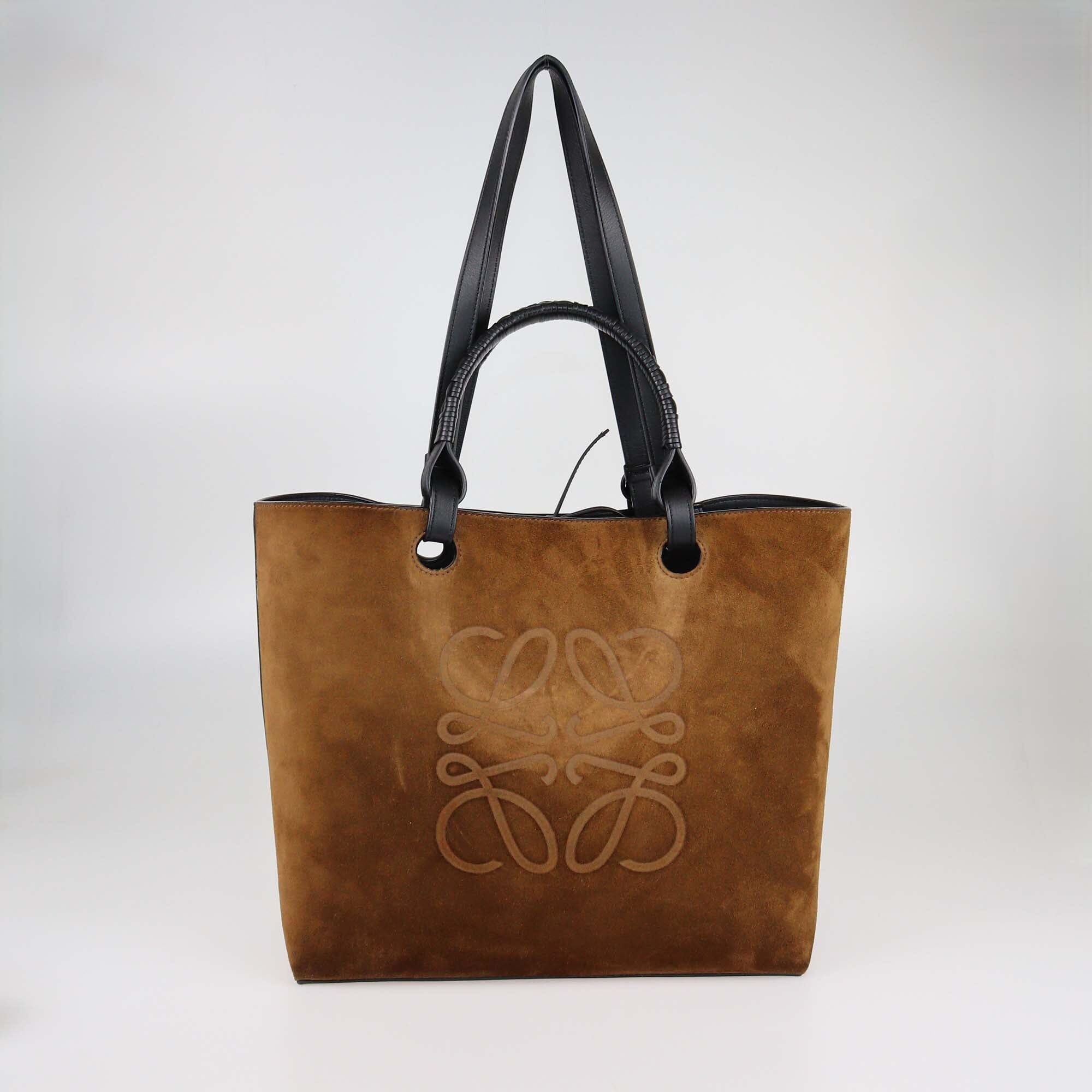 Loewe Cacao/Black Anagram Tote Womens Loewe