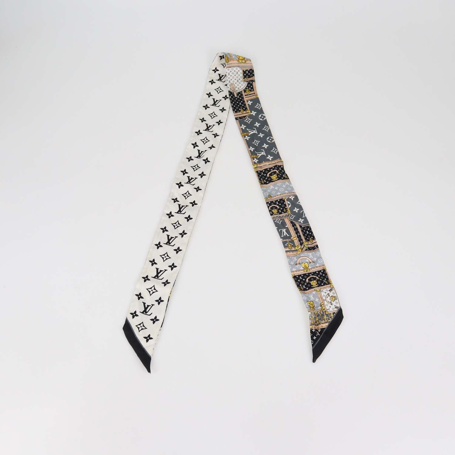 Louis Vuitton Black Silk Monogram Confidential Bandeau