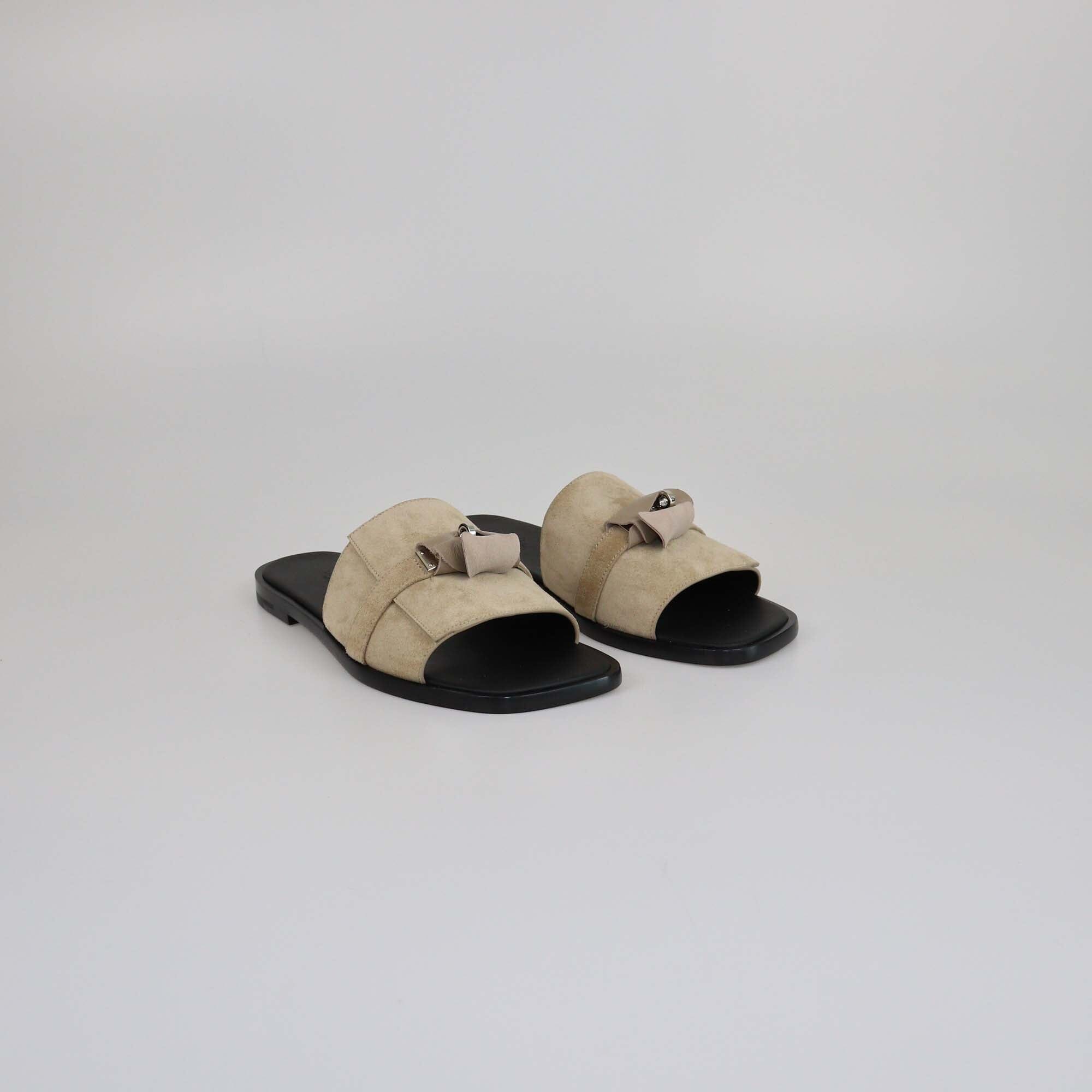 Hermes Beige Gabriel Sandals Mens Hermes
