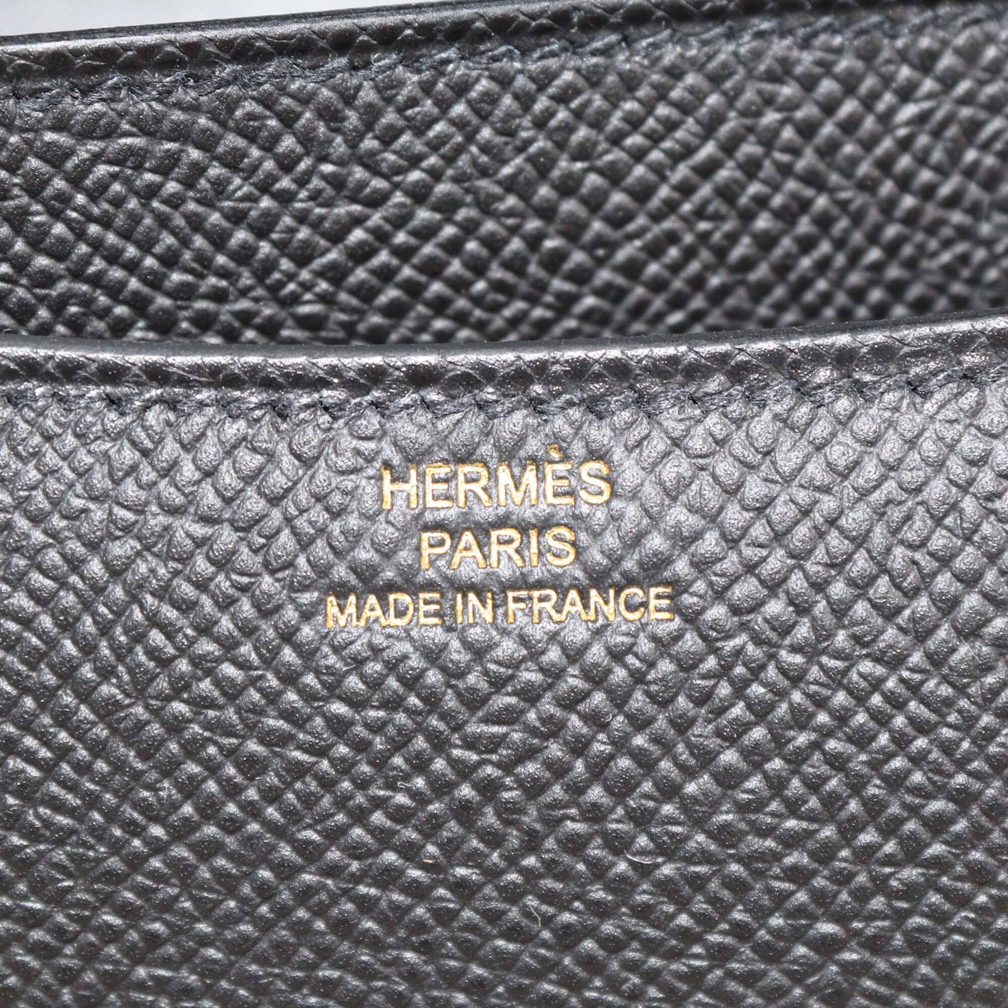 Hermes Black Epsom Mini Constance III Bag Womens Hermes
