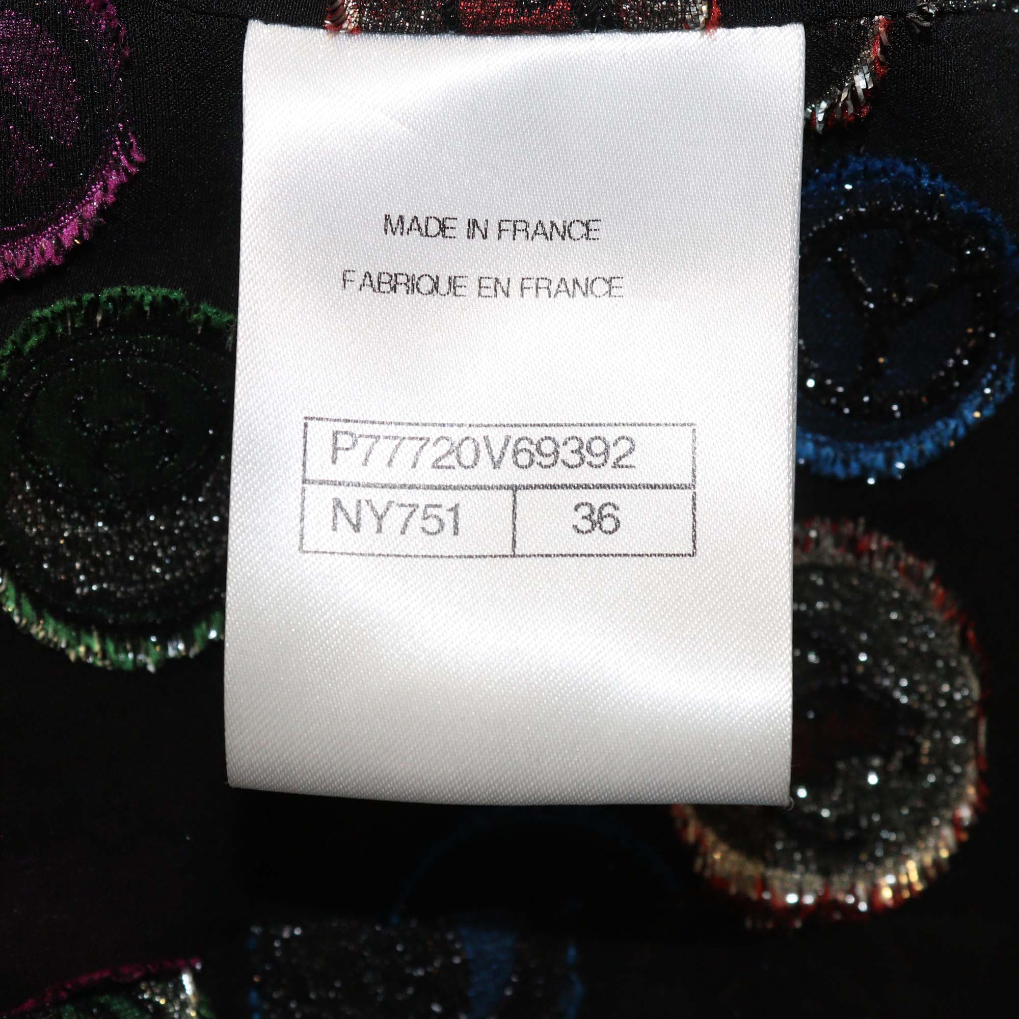 Chanel Black Tweed Blend Wool Long Sleeve Jacket