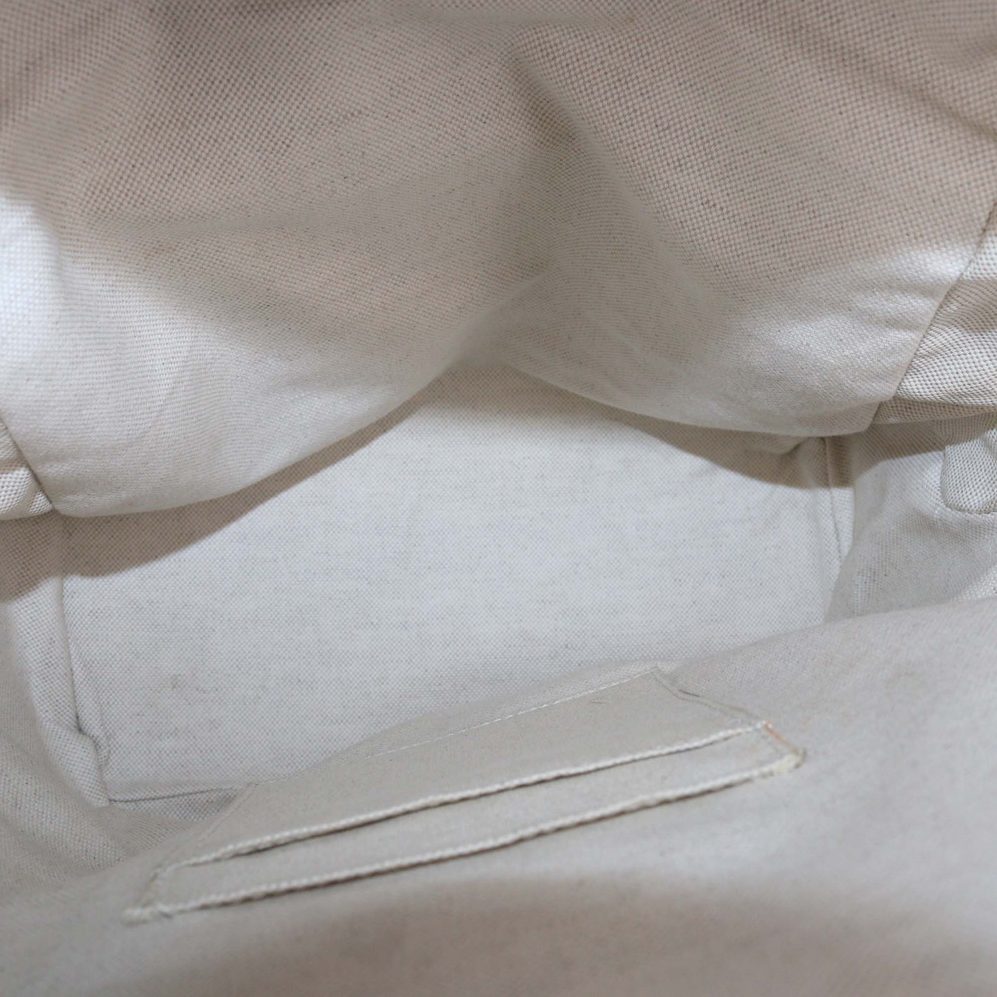 Gucci Off White Jumbo GG Embossed Leather Backpack