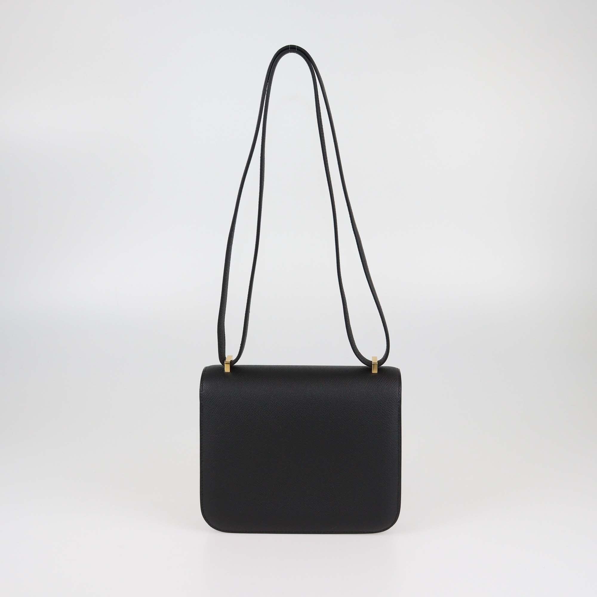 Hermes Black Epsom Mini Constance III Bag Womens Hermes