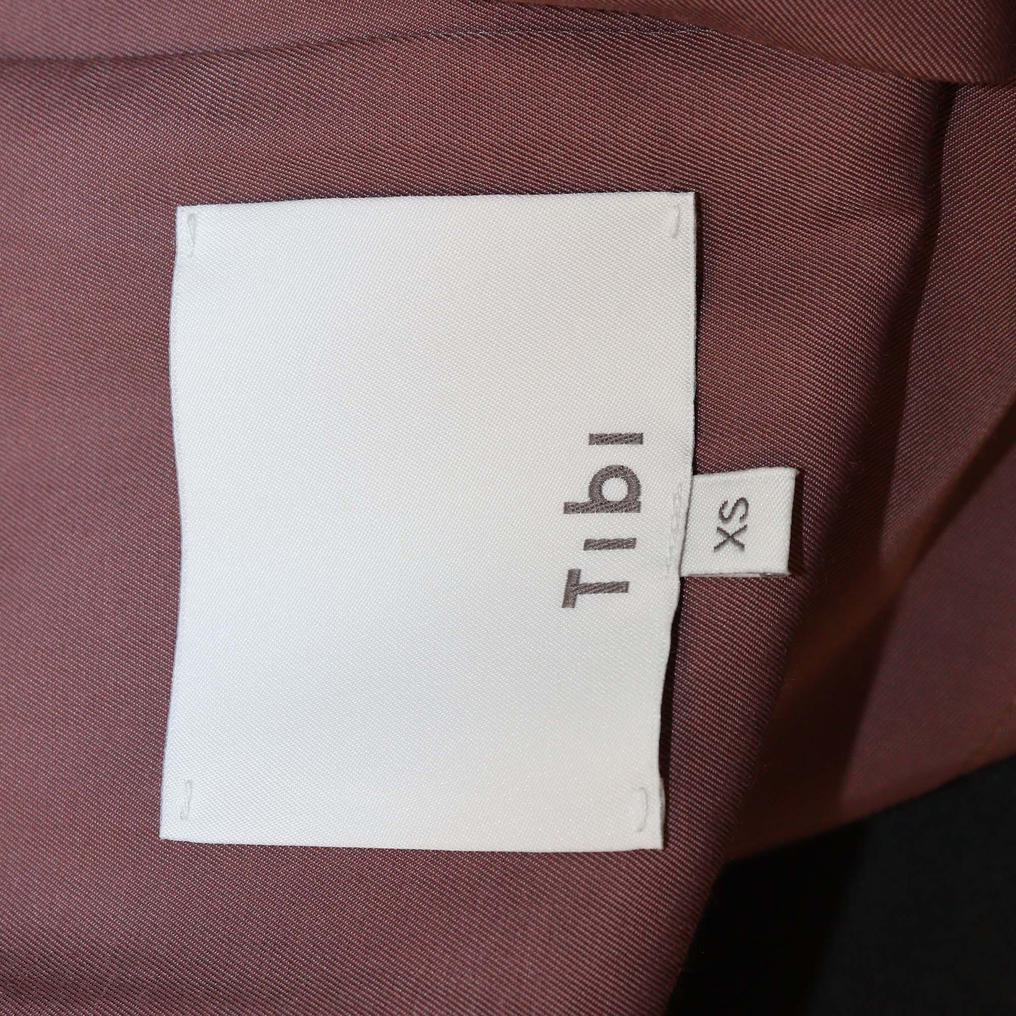 Tibi Cinnamon Drapey Oversize Double Breasted Vest