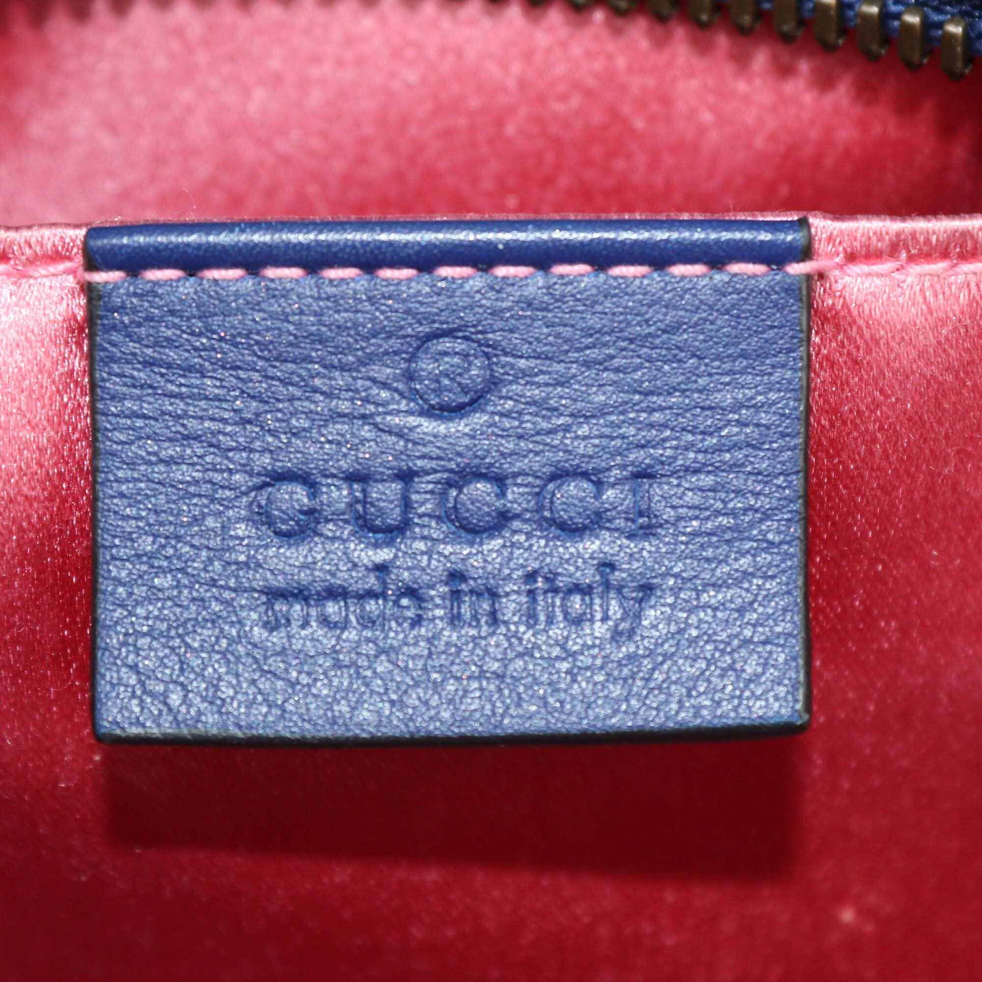 Gucci Blue Matelasse Small GG Marmont Camera Shoulder Bag Womens Gucci