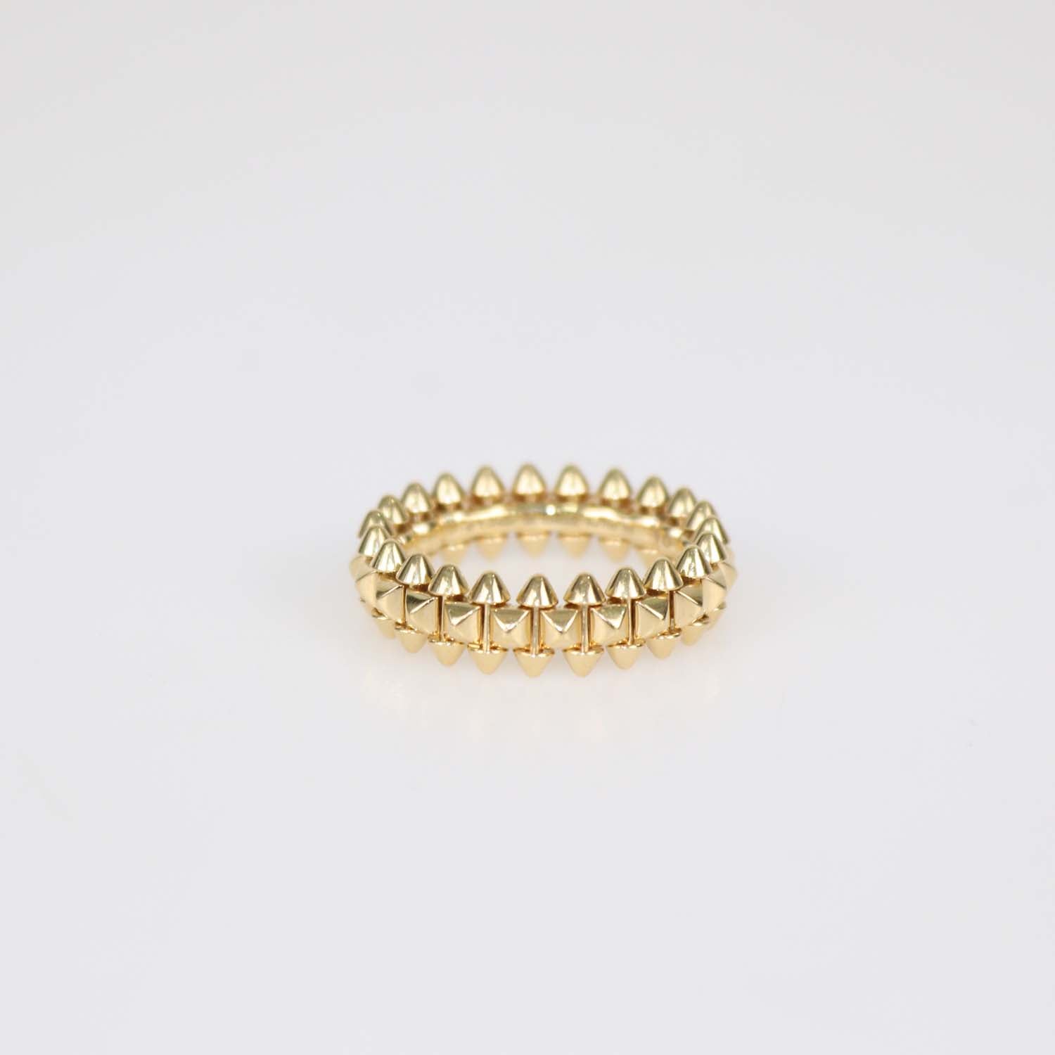 Cartier 18k Yellow Gold Clash de Cartier Small Model Ring Size 55