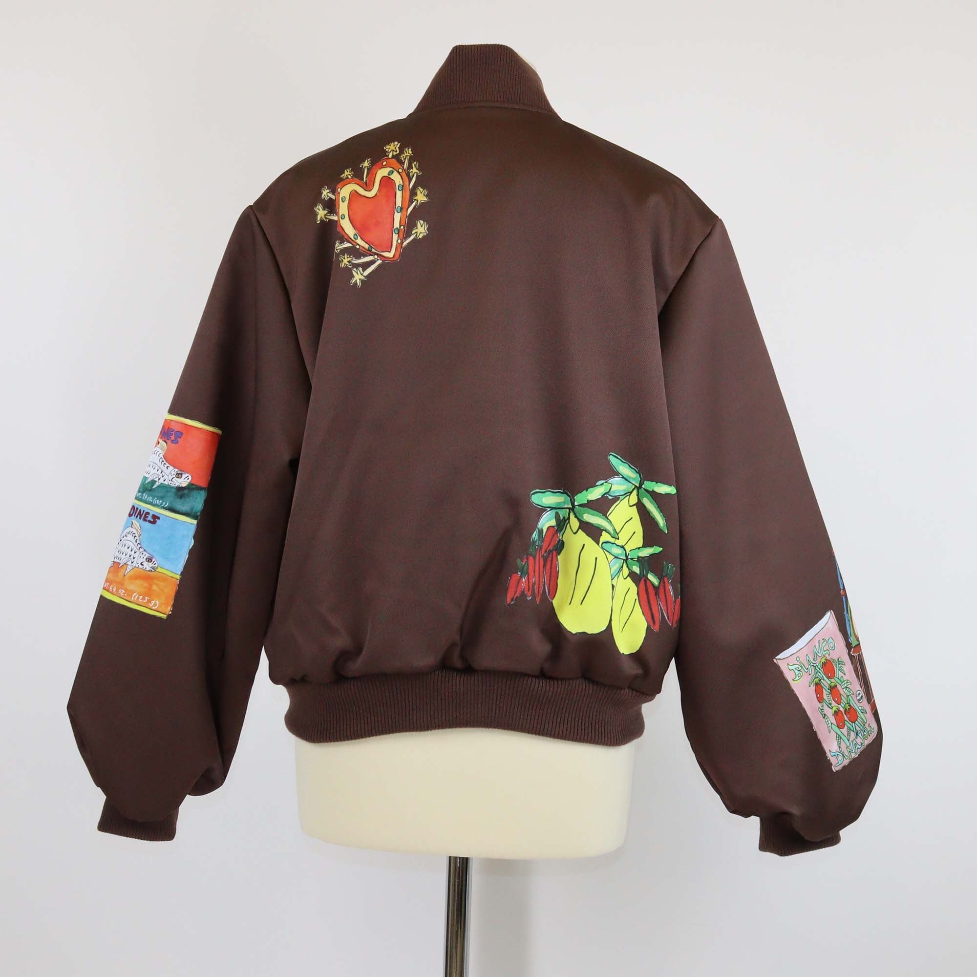 Alemais Brown Fredo Bomber Jacket