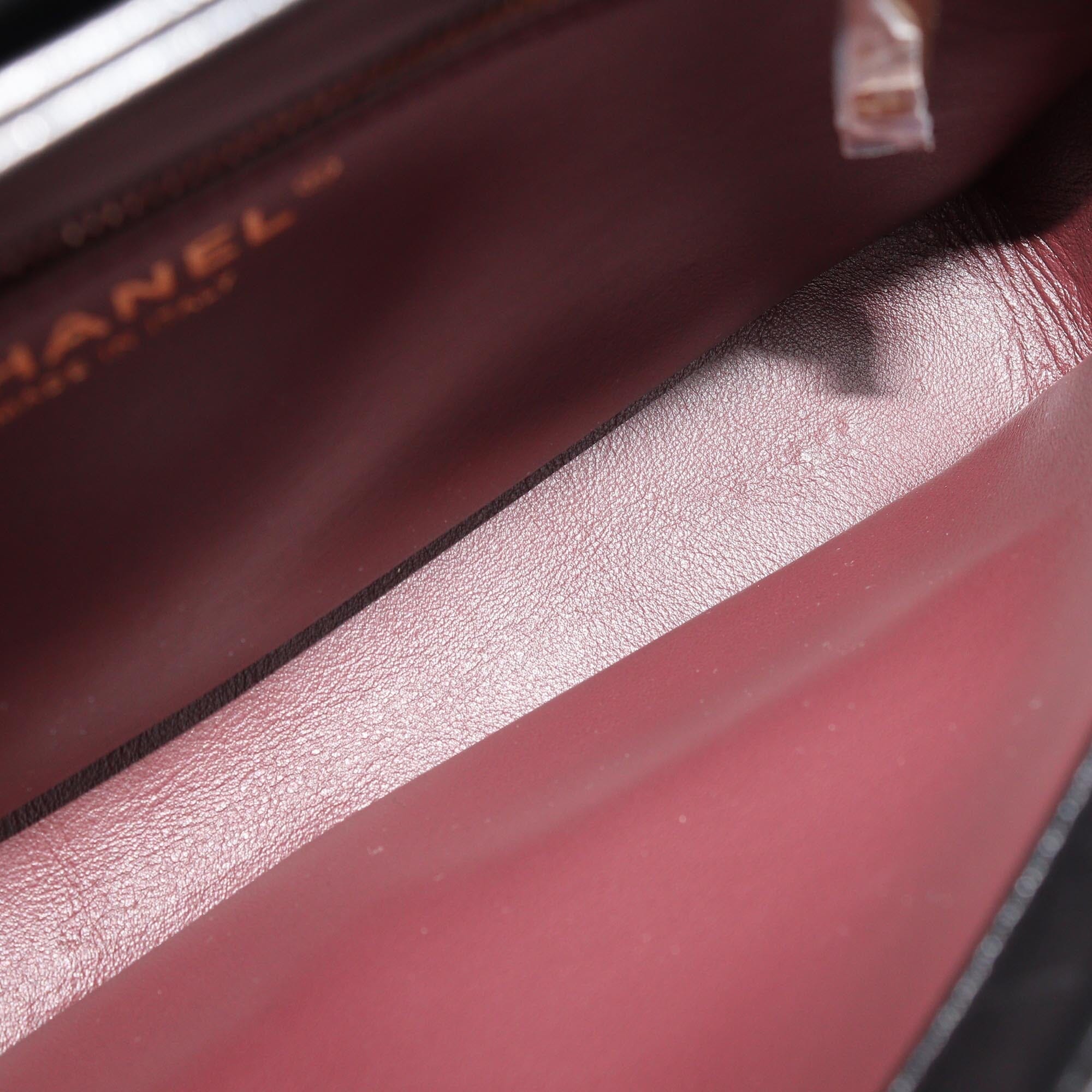 Chanel Black Quilted Small Trendy CC Top Handle Bag Womens Chanel