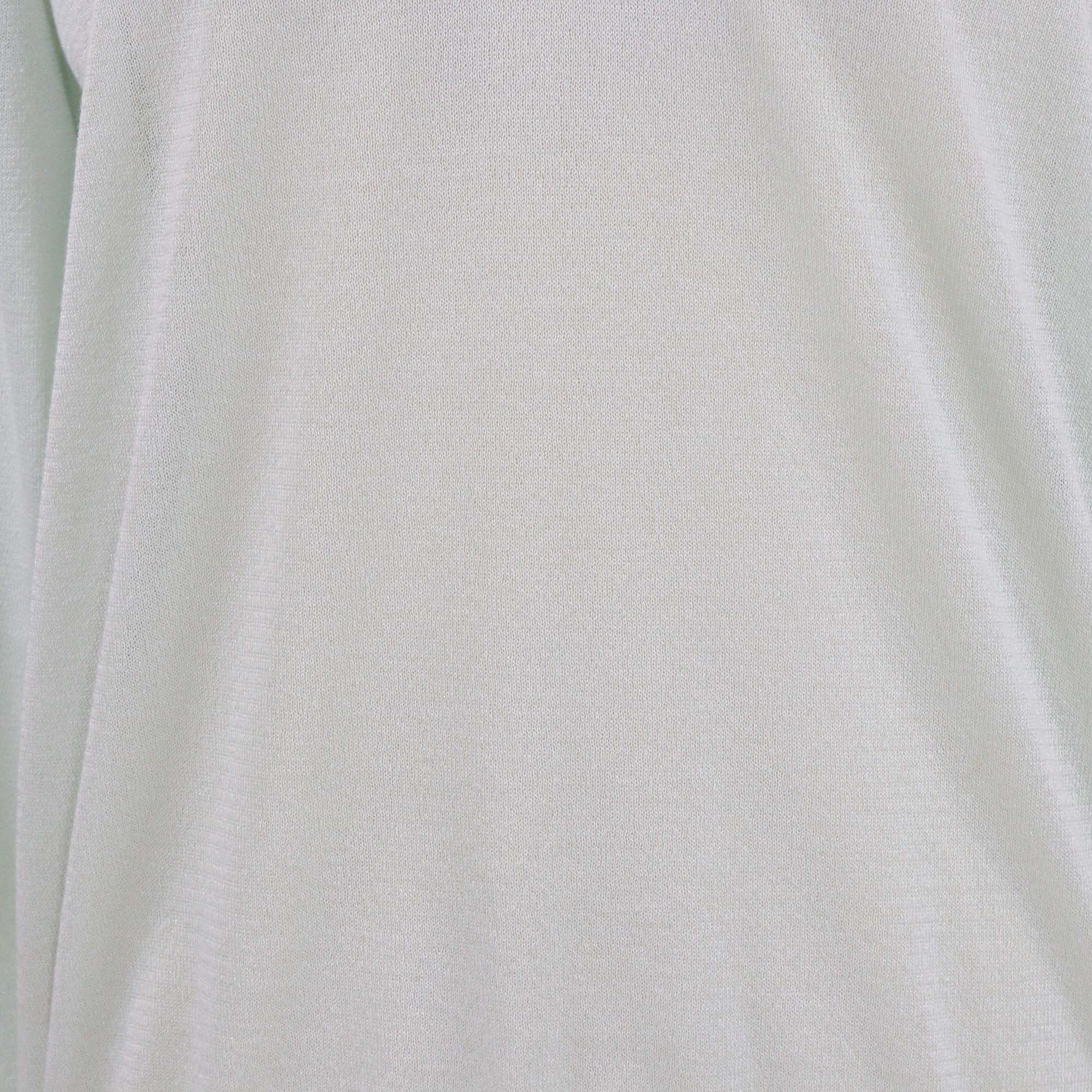 Zadig & Voltaire Light Green Viscose V Neck Thin Sweater