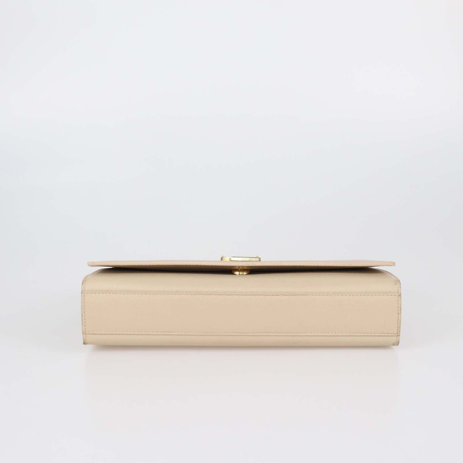 Saint Laurent Beige Leather Medium Kate Shoulder Bag