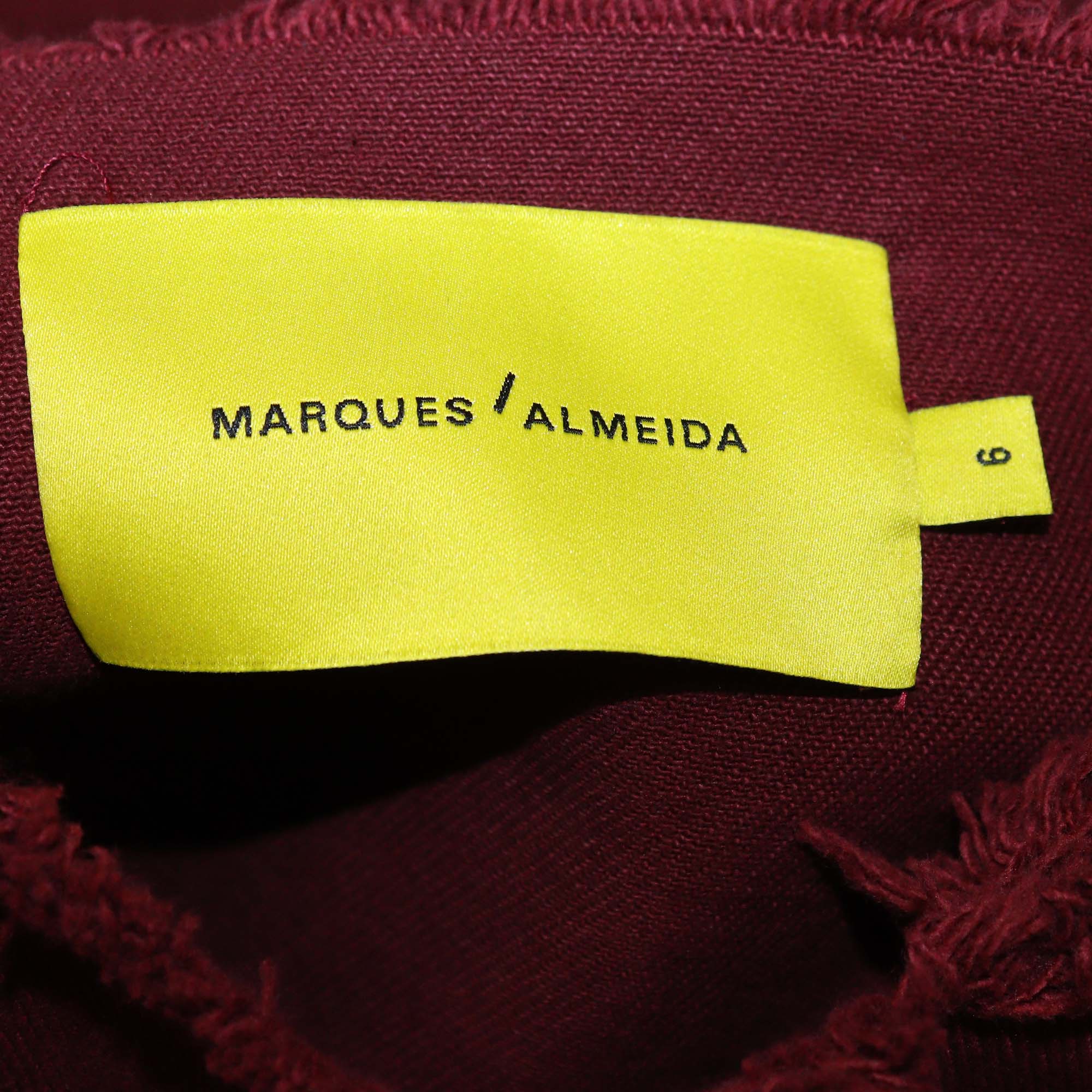 Marques/Almeisa Burgundy Drill T-Shirt Dress