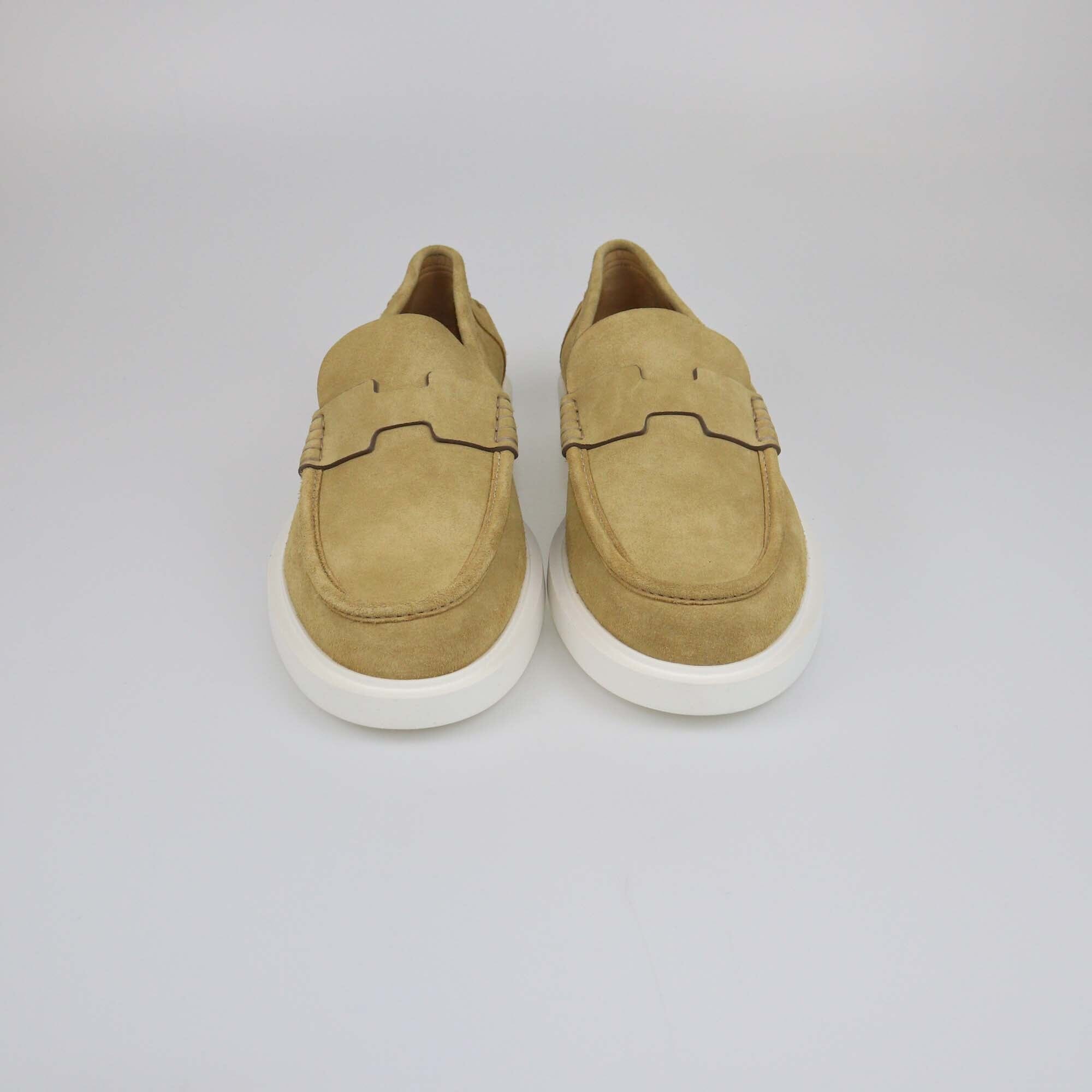 Hermes Beige Albatre Guillaume Loafers Mens Hermes