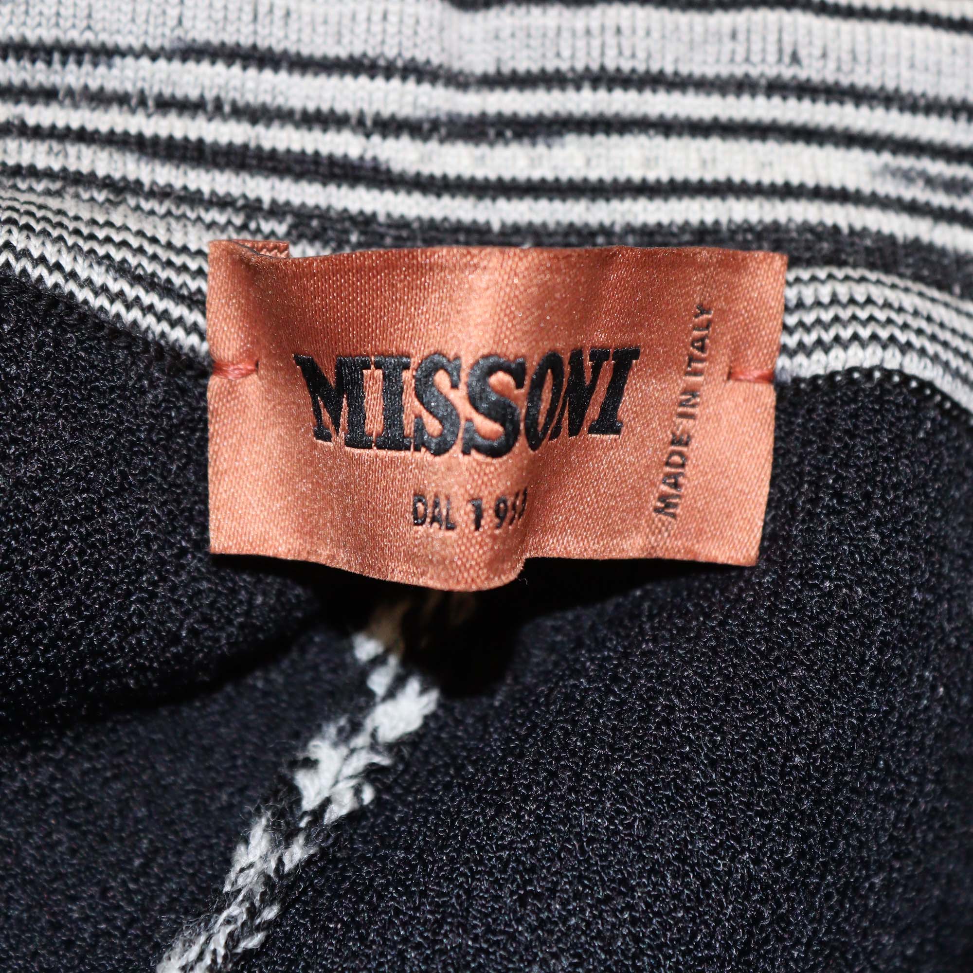 Missoni Black/White Blend Wool Jogger Pants