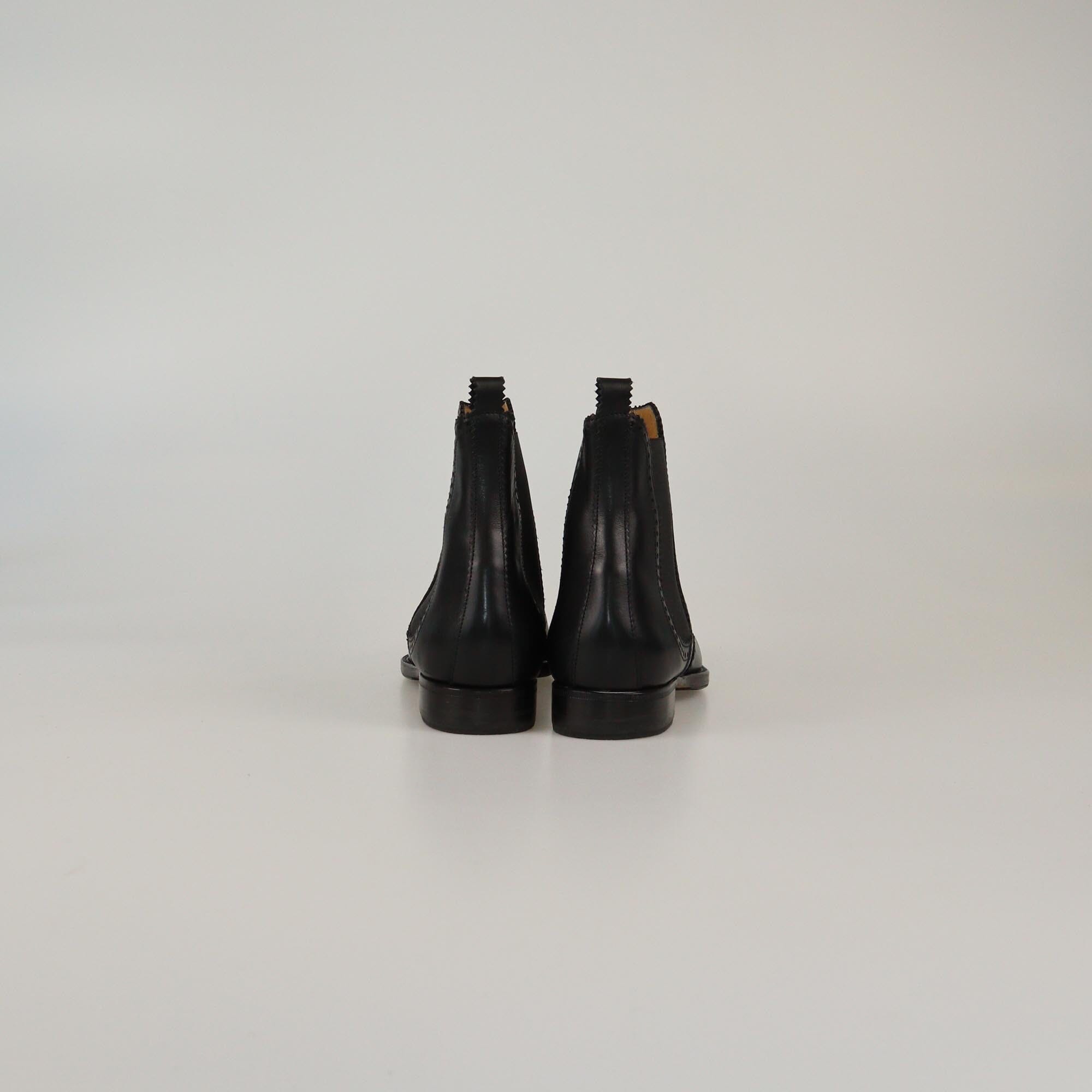 Hermes Black Brighton Ankle Length Boots Womens Hermes