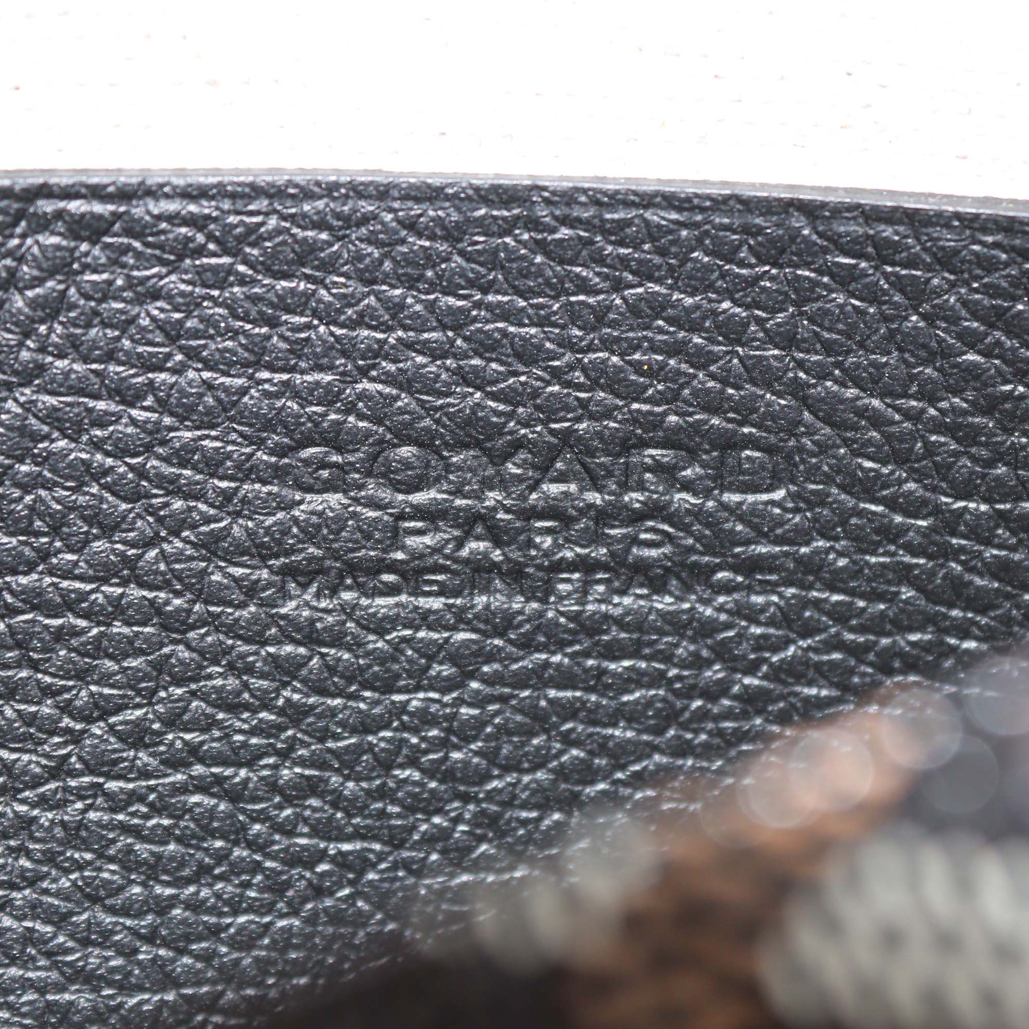 Goyard Black Goyardine Coated Canvas Plumet Pouch-Wallet