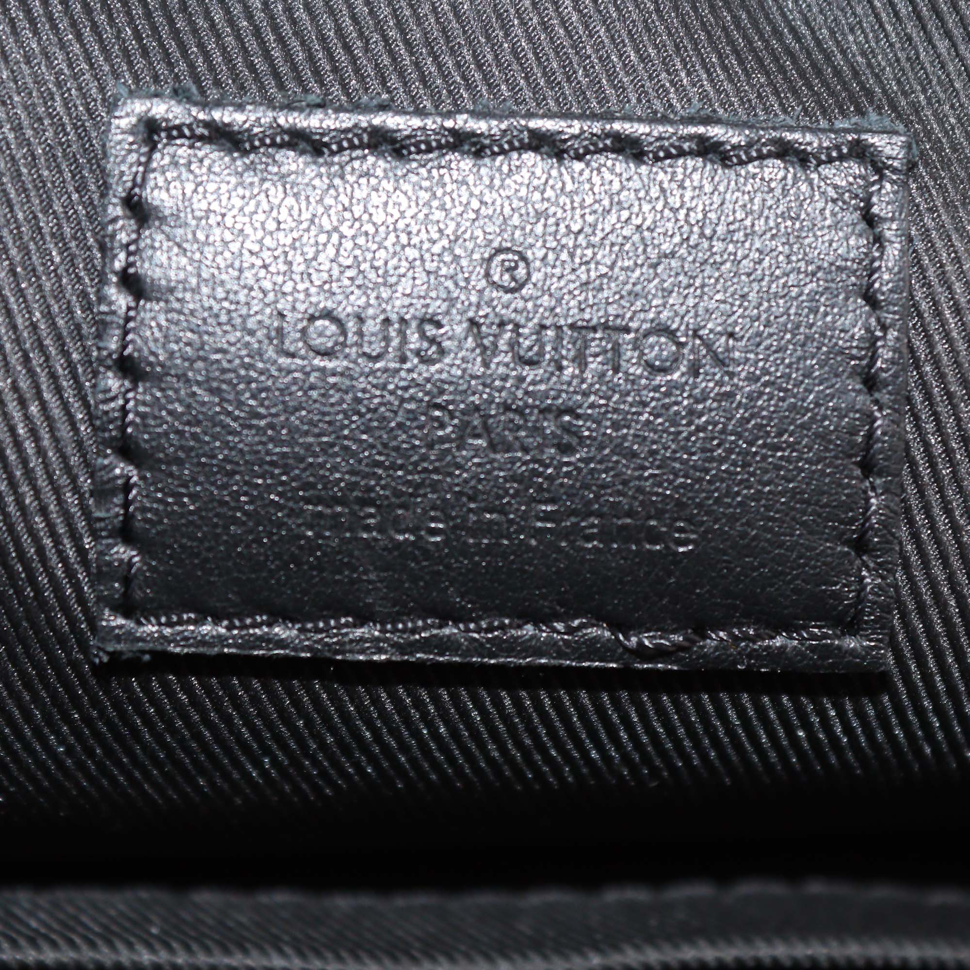 Louis Vuitton Black Monogram Shadow Leather Duo Messenger Bag