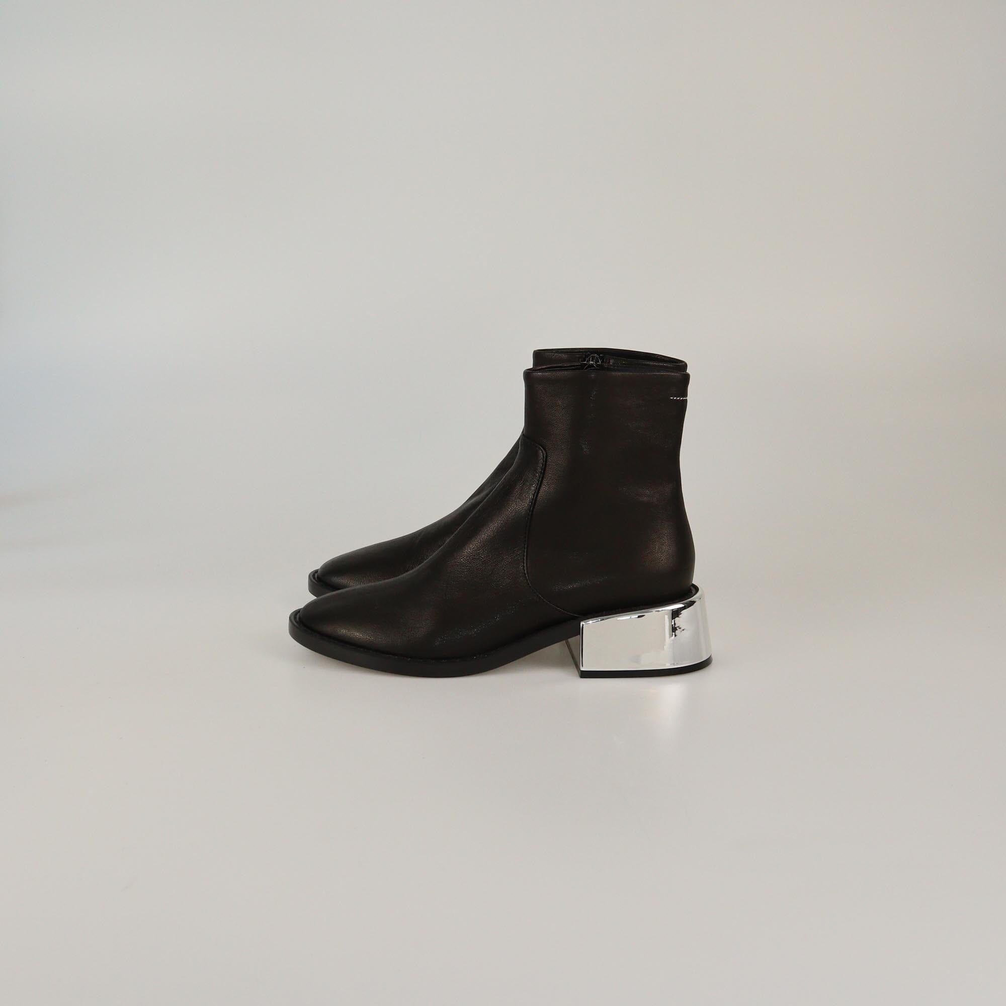 Maison Martin Margiela Black Mirror Heel Boots Womens Maison Martin Margiela