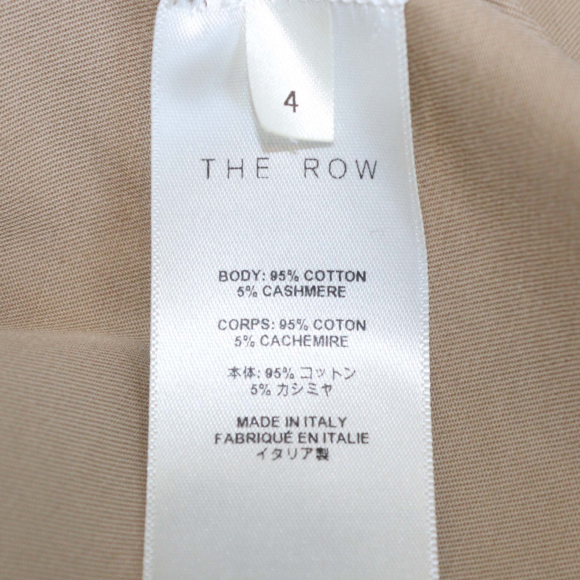 The Row Brown Cotton Blend Long-Sleeve Oversized Shirt