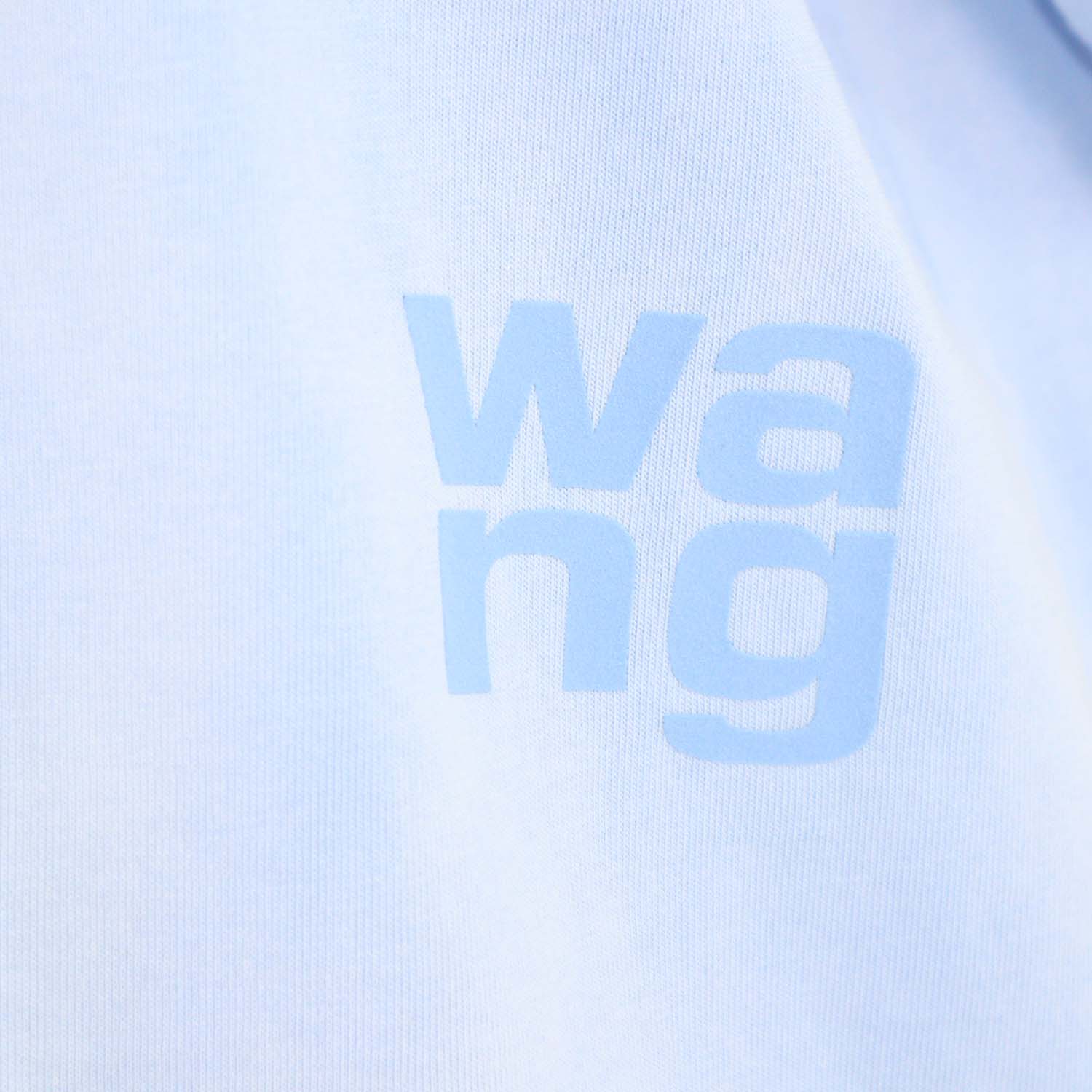 Alexander Wang.T Light Blue Cotton Washed Crew Neck T-Shirt