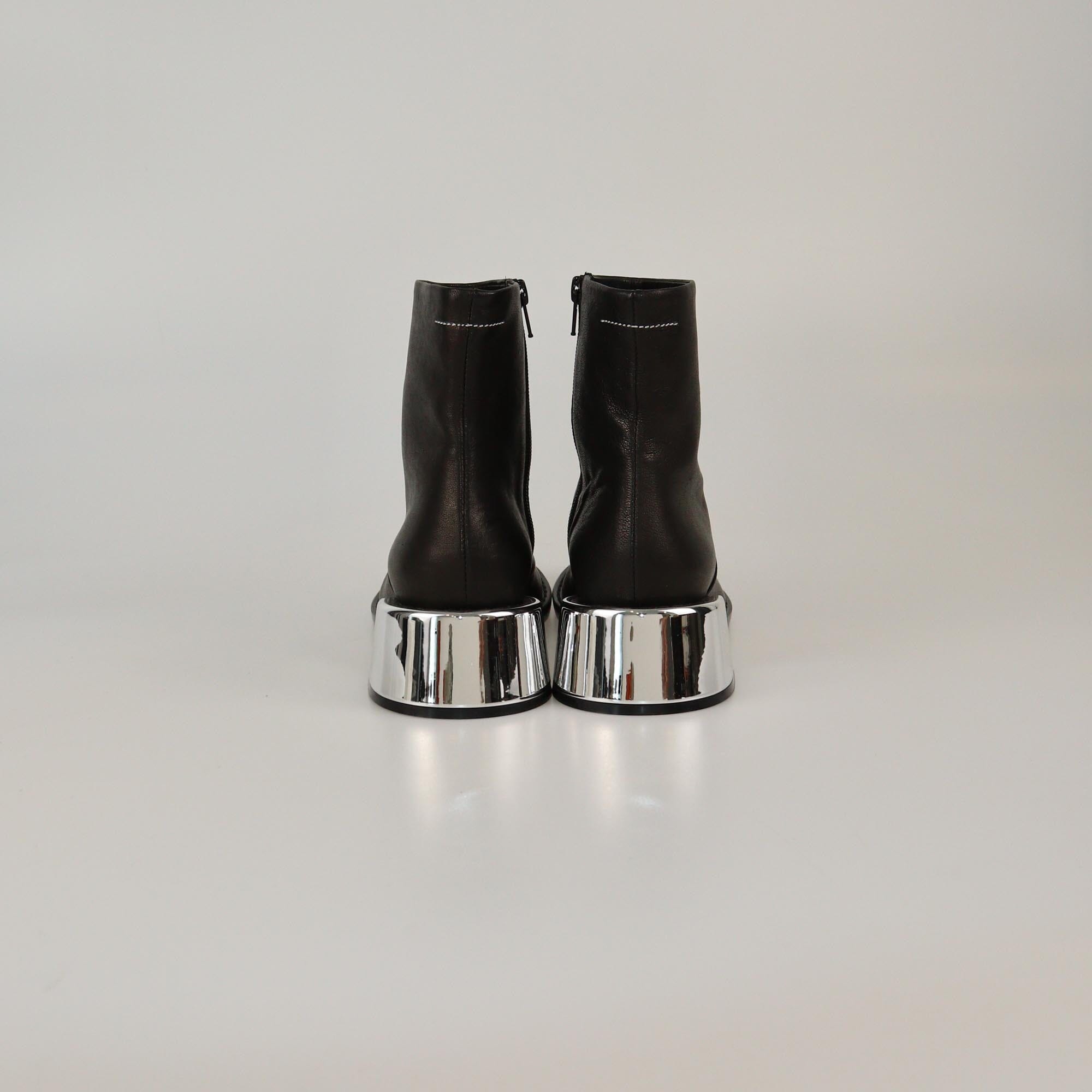 Maison Martin Margiela Black Mirror Heel Boots Womens Maison Martin Margiela