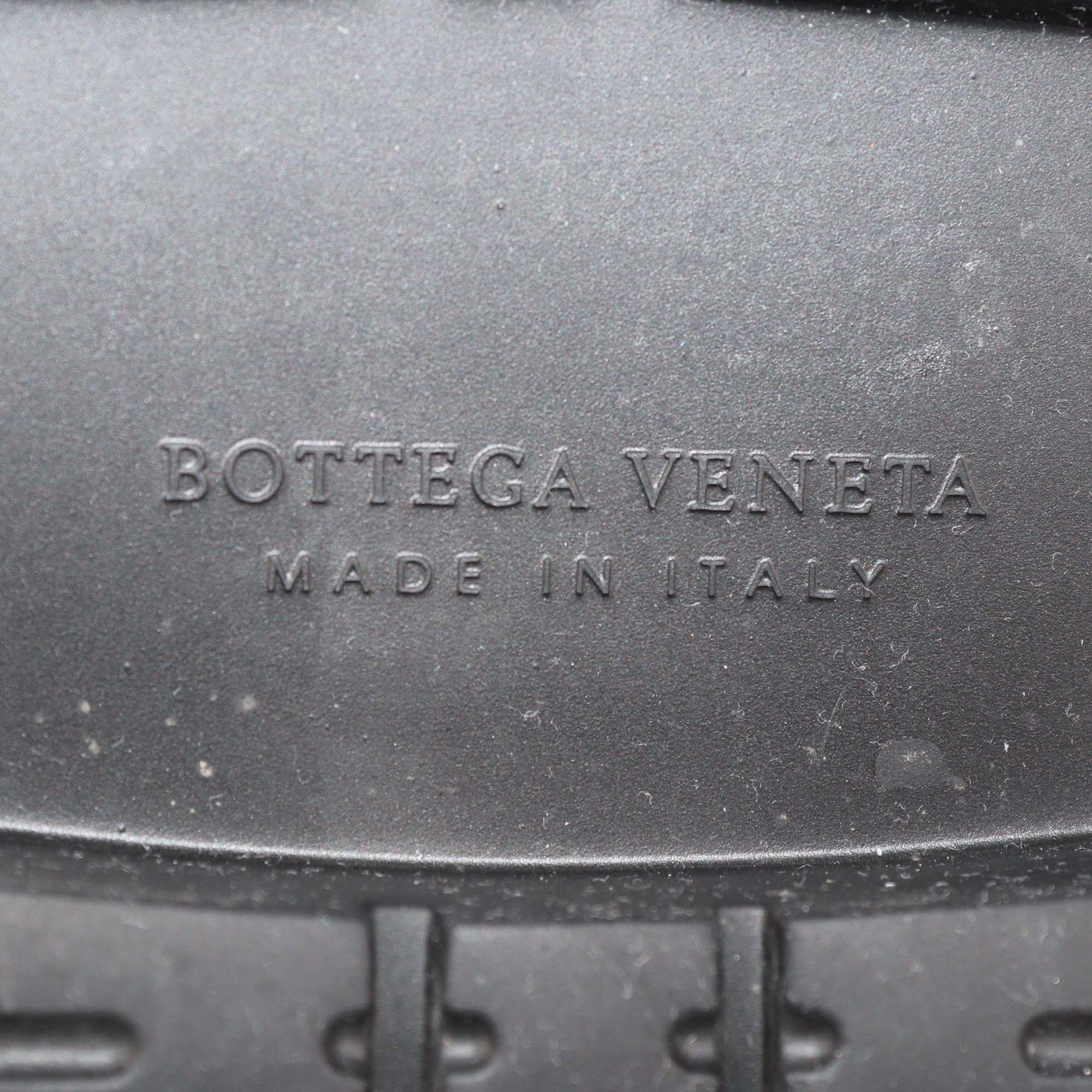 Bottega Veneta Black Leather Lug Chelsea Boots