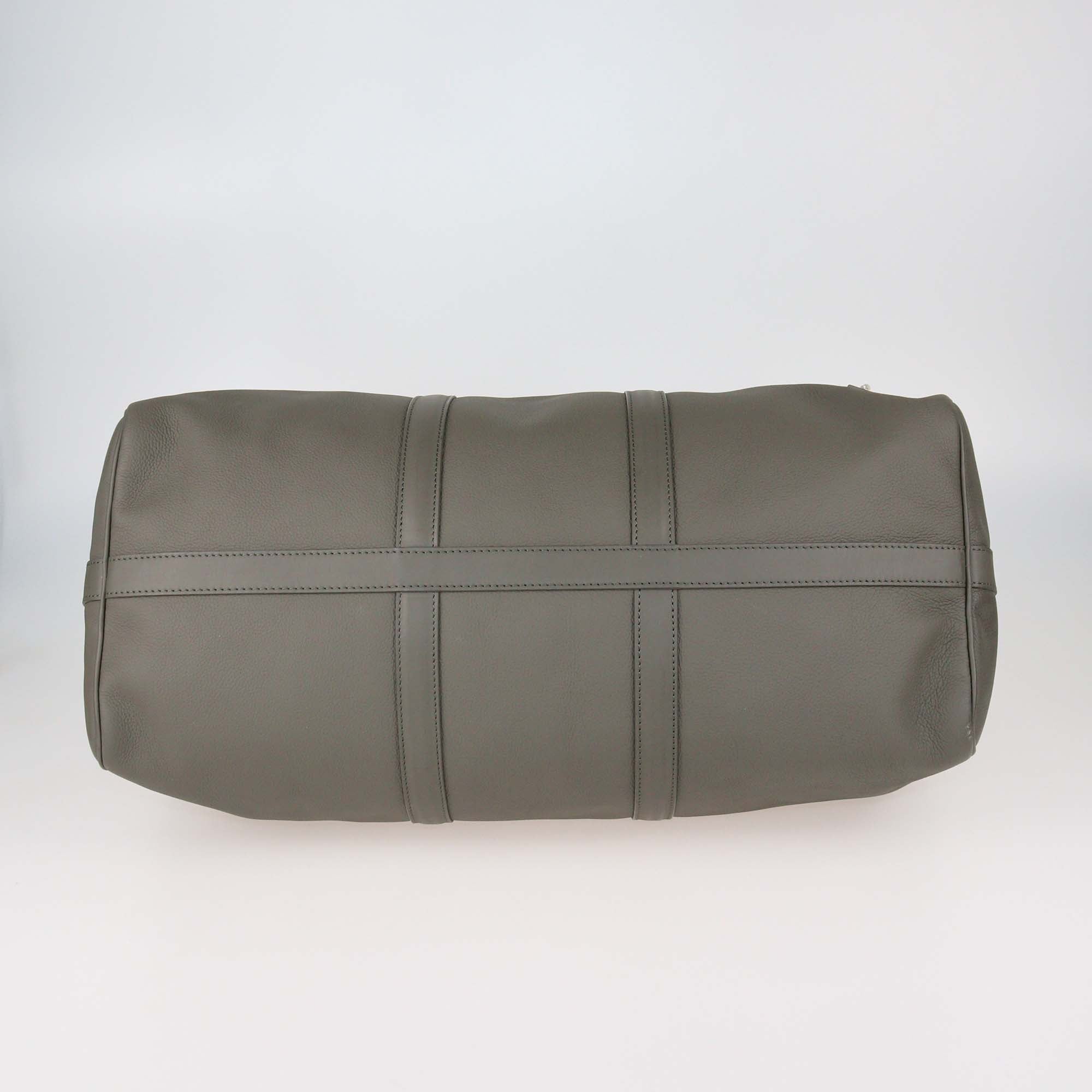 Louis Vuitton Khaki Aerogram Leather Keepall Bandoulier 50 Bag