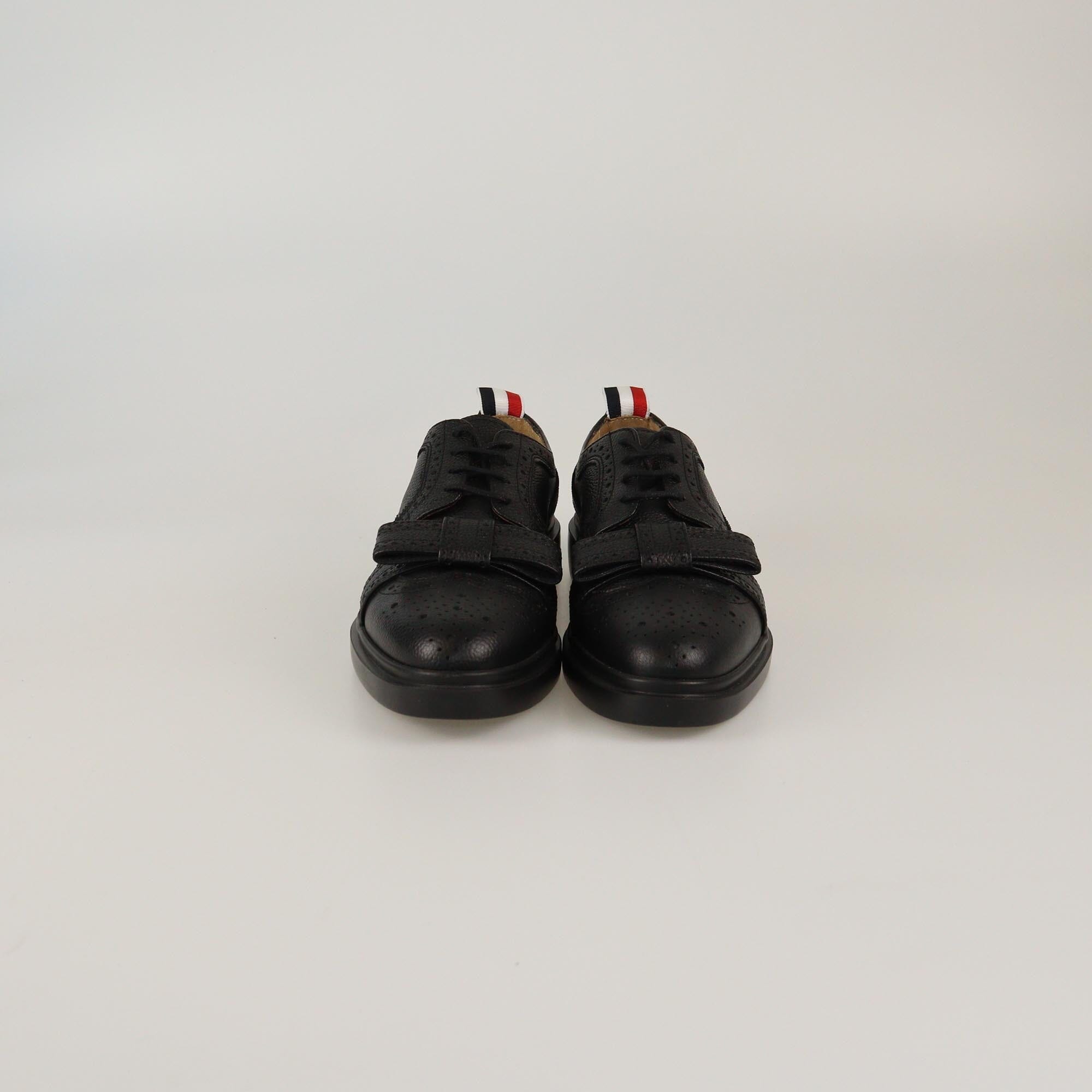 Thom Browne Black Bow Detailed Longwing Brogues Womens Thom Browne