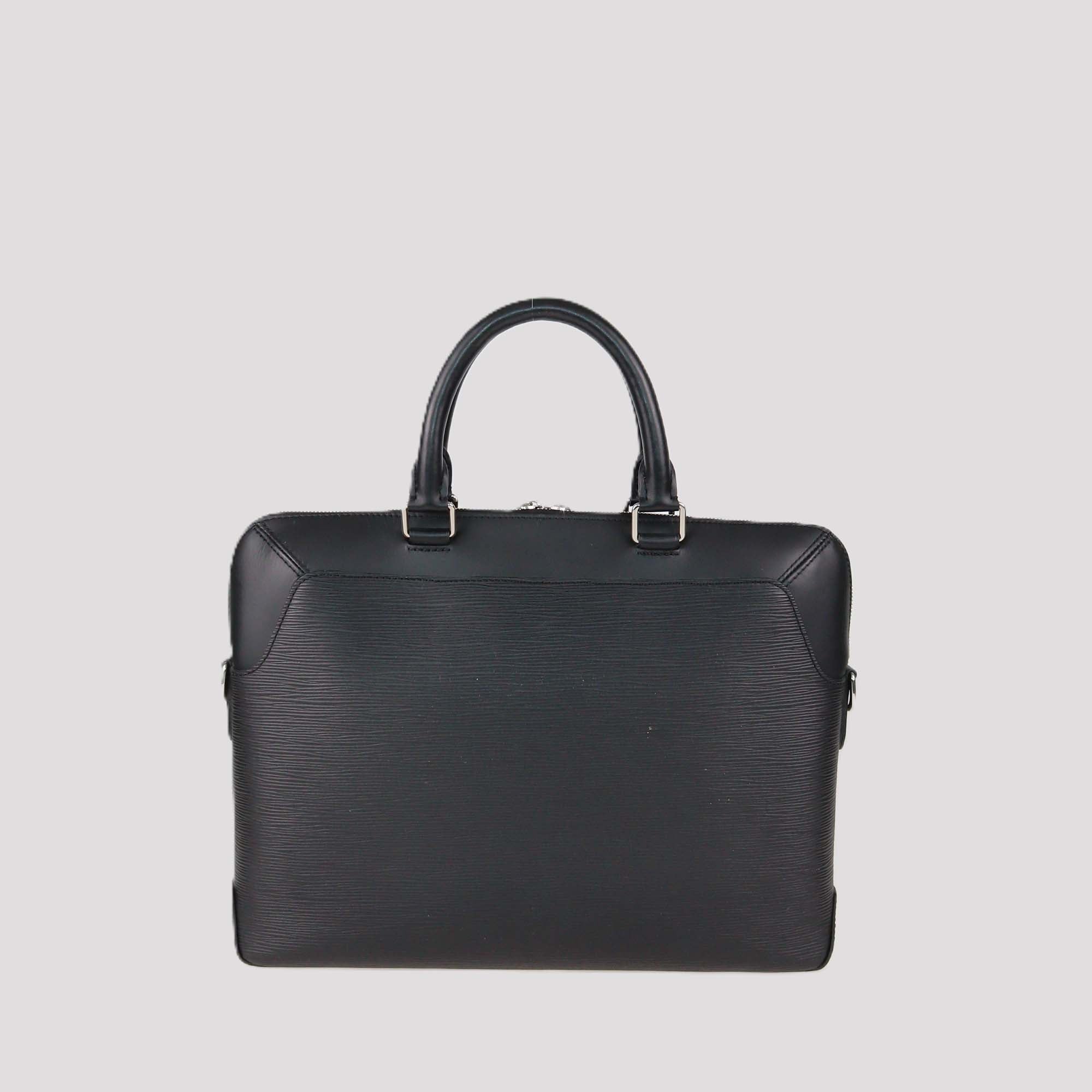 Louis Vuitton Black Epi Leather Oliver Briefcase