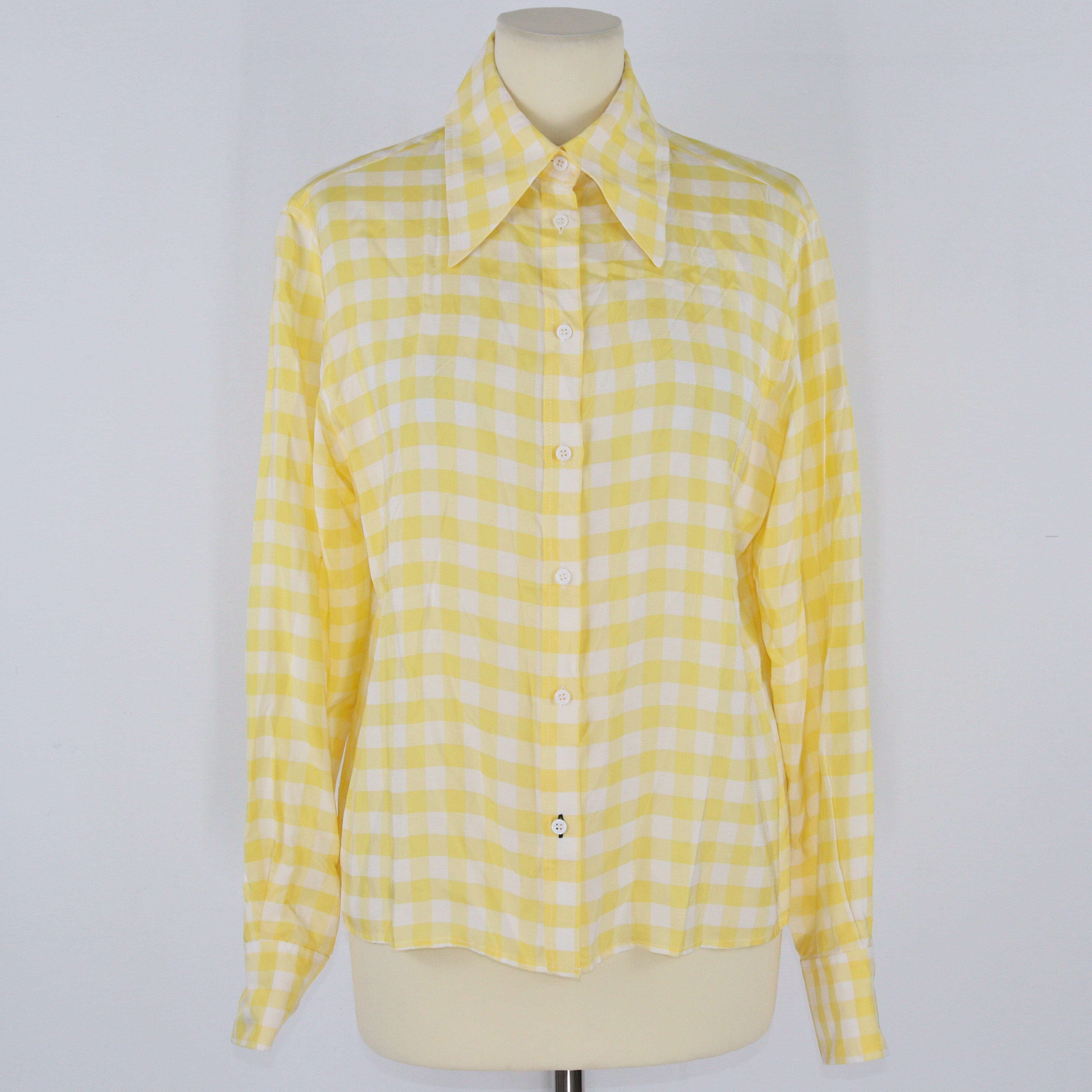 Yellow/White Checkered Charlie Longsleeve Shirt Clothings Joseph 