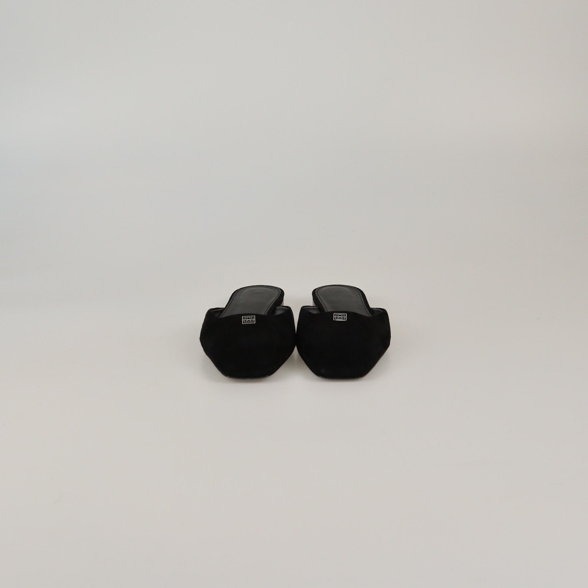 Toteme Black The Flat Mule Womens Toteme