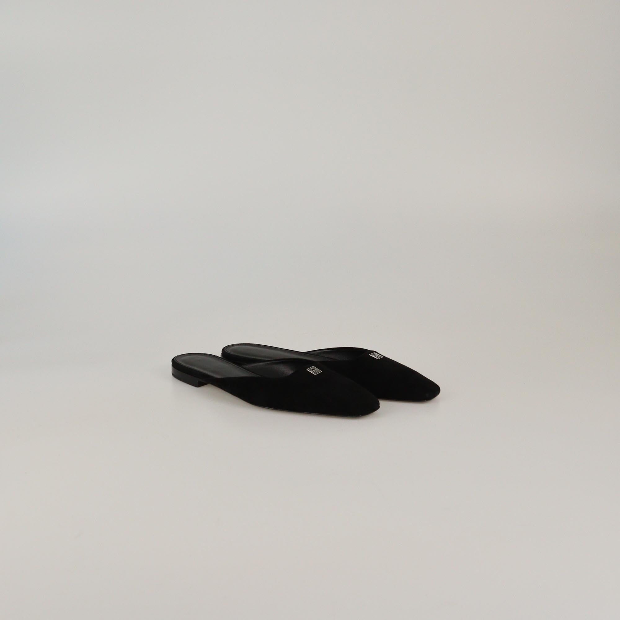 Toteme Black The Flat Mule Womens Toteme