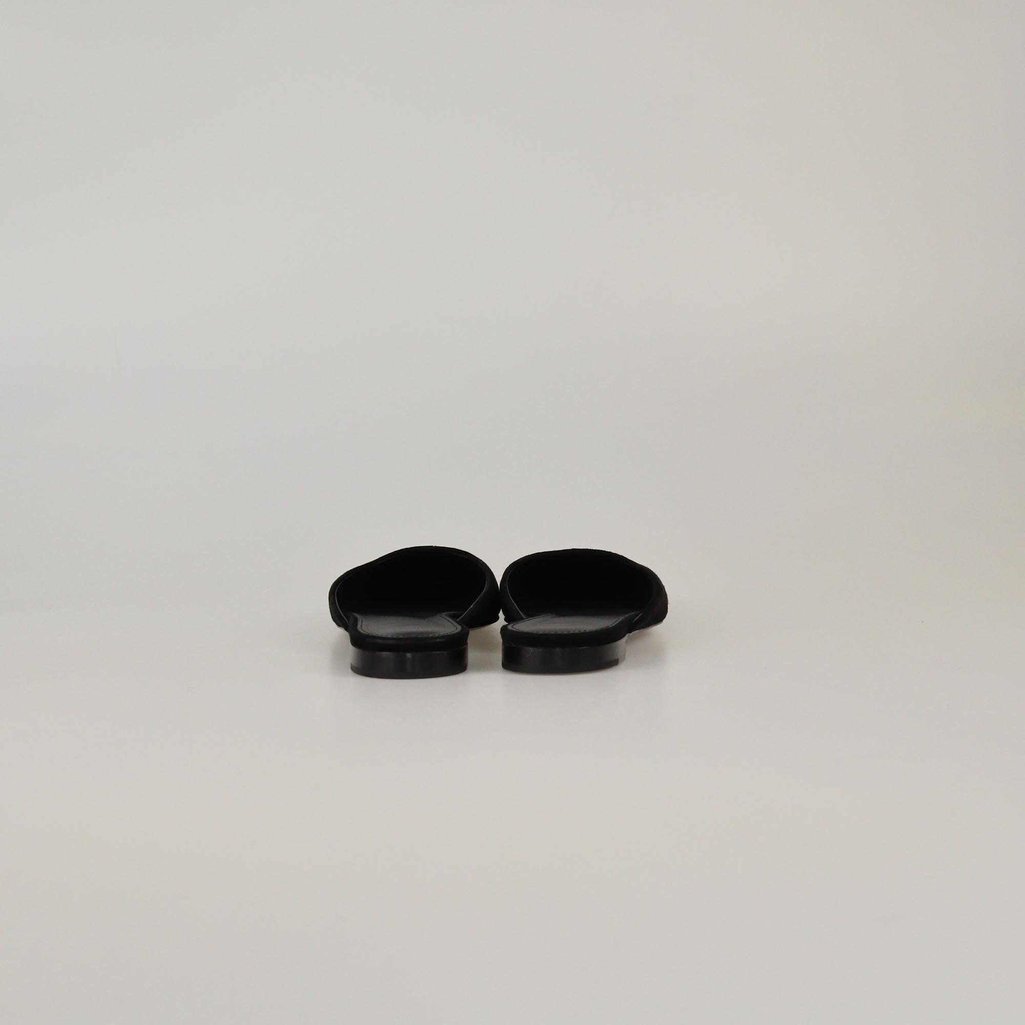 Toteme Black The Flat Mule Womens Toteme