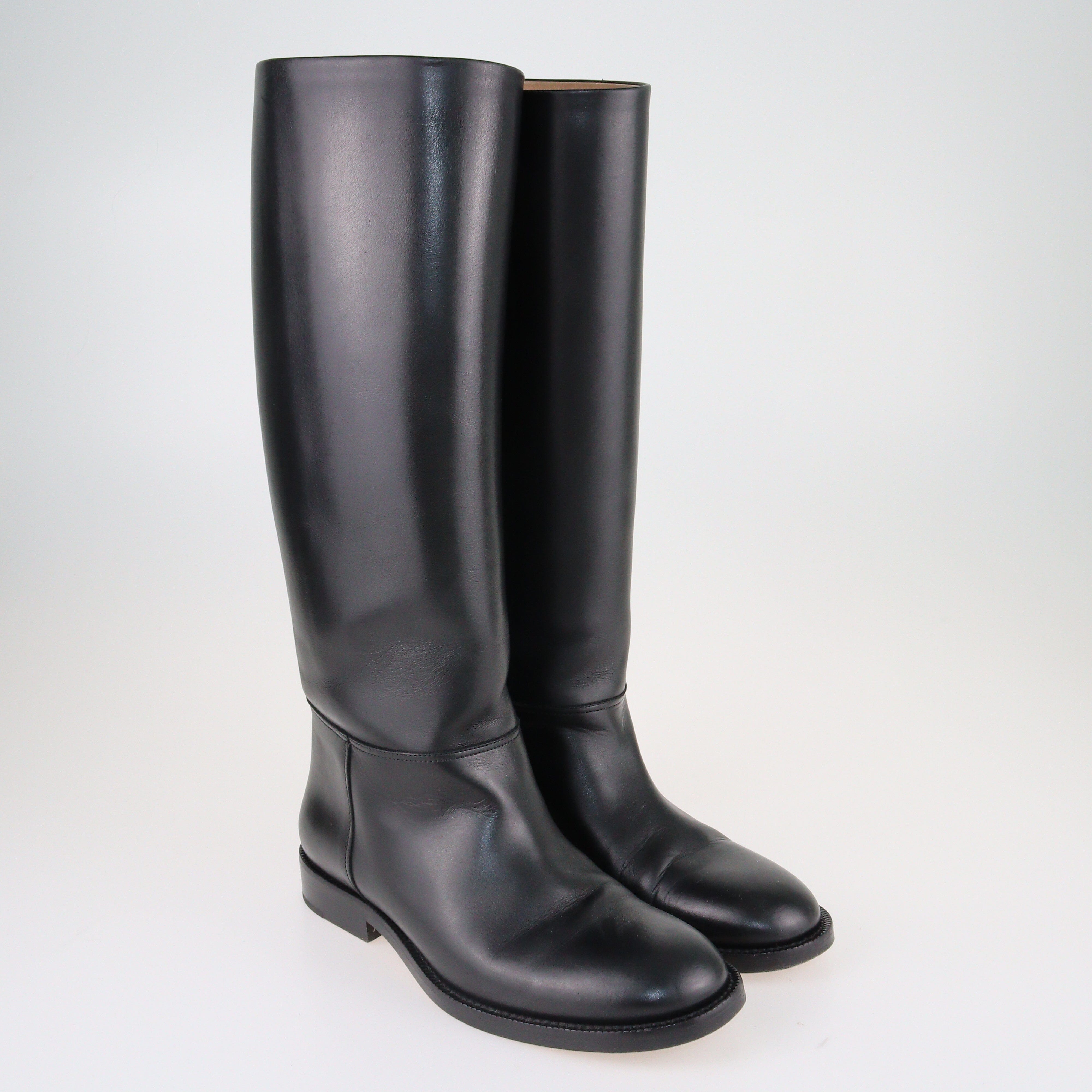Black Knee High Boots Shoes Bottega Veneta