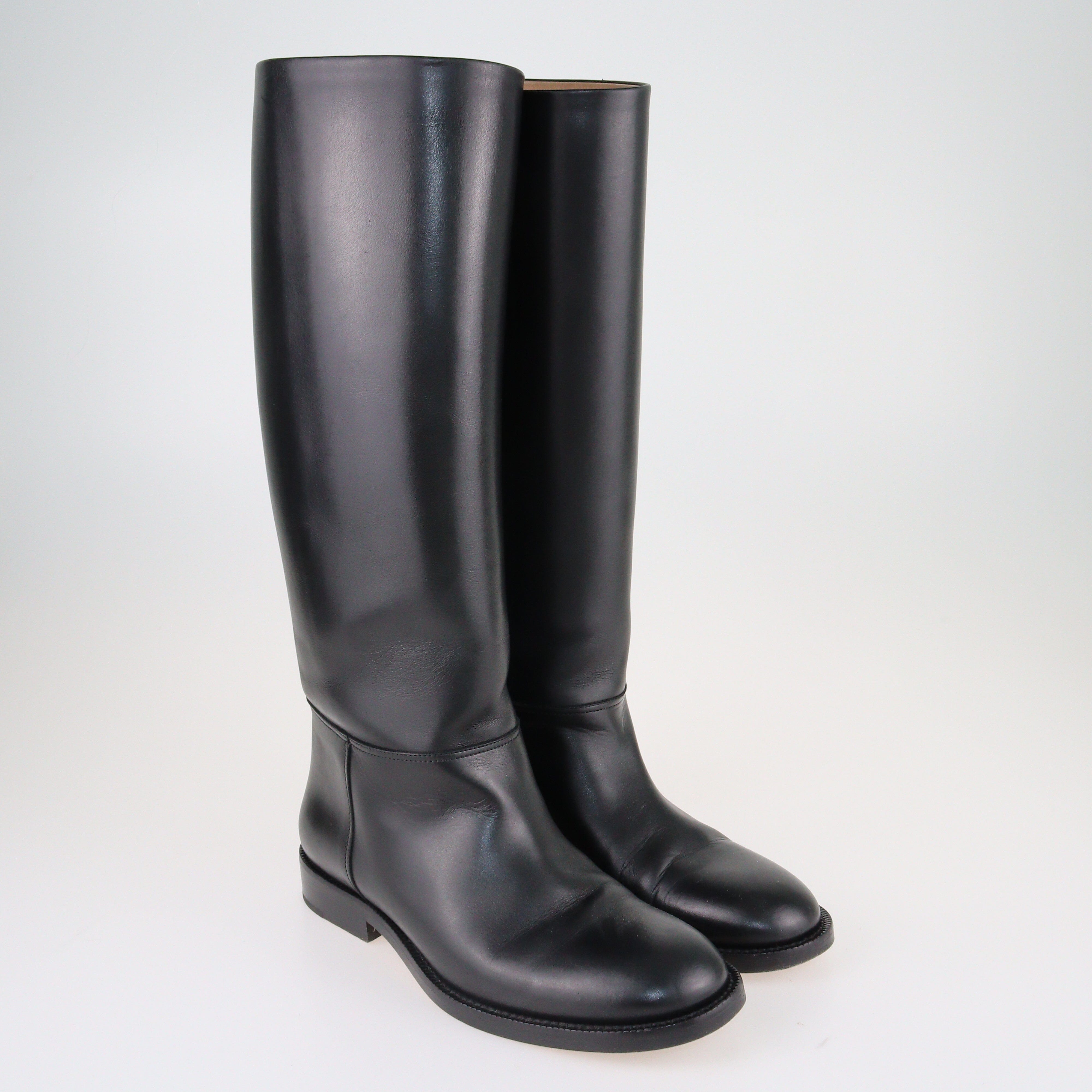 Black Knee High Boots Shoes Bottega Veneta 