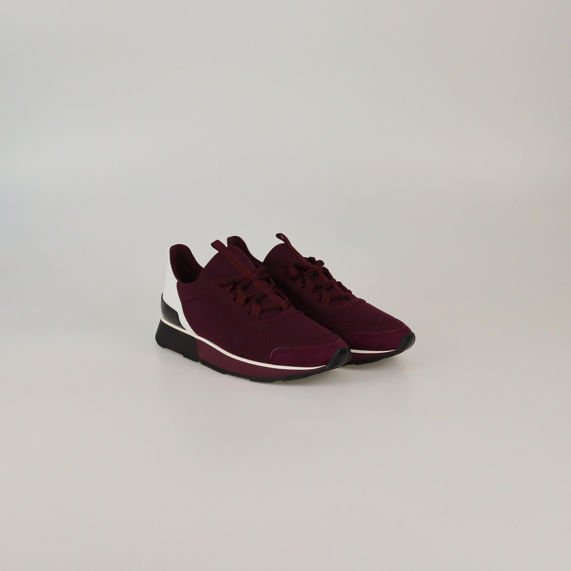 Hermes Purple/White Miles Low Top Sneakers Womens Hermes