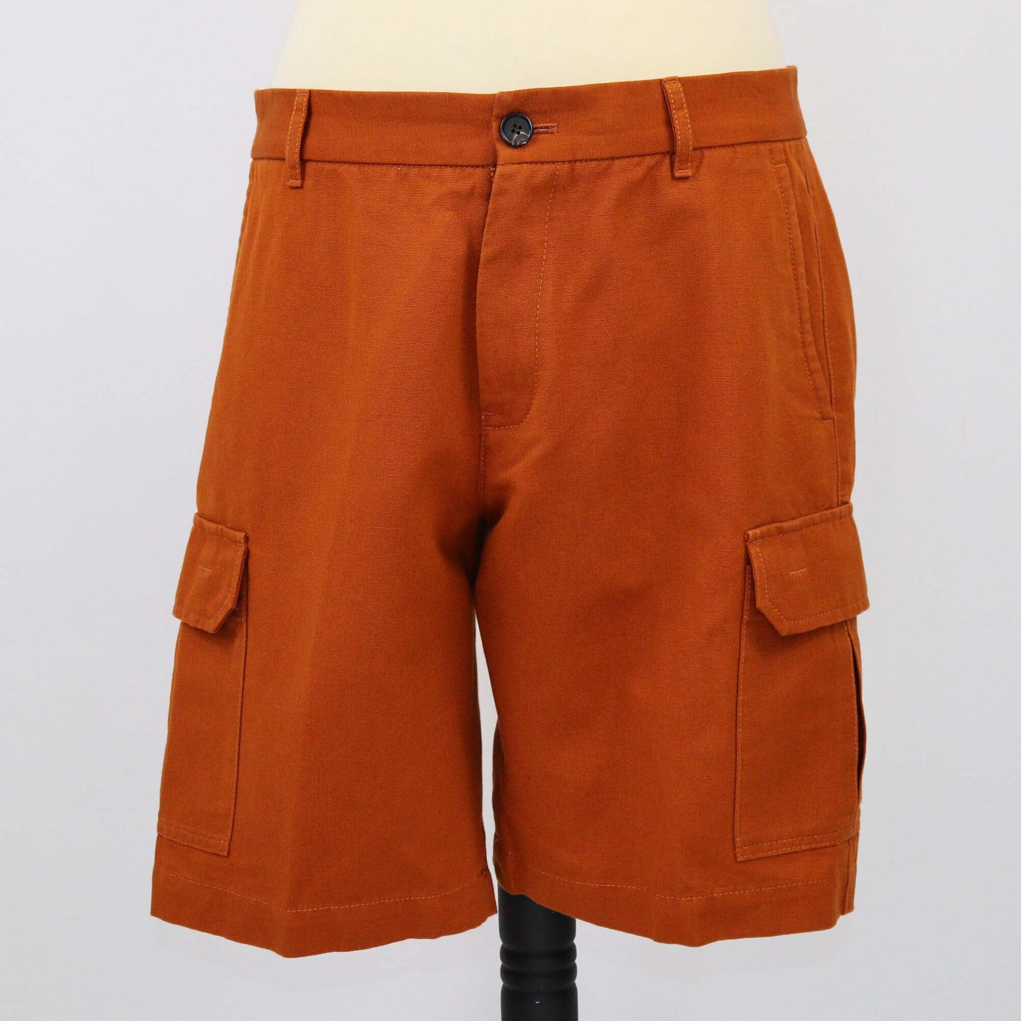 Loro Piana Dark Mustard Cargo Shorts Mens Loro Piana