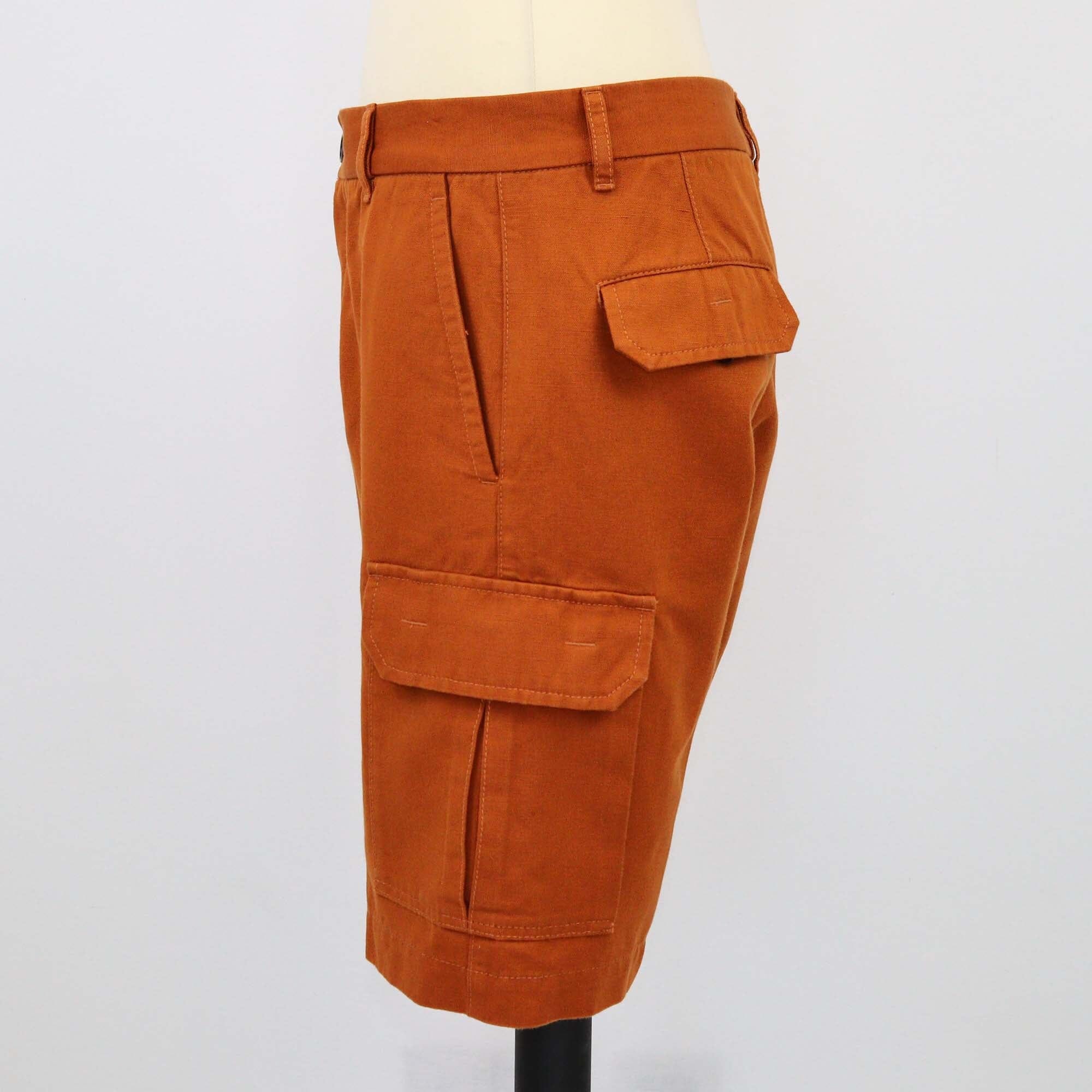 Loro Piana Dark Mustard Cargo Shorts Mens Loro Piana