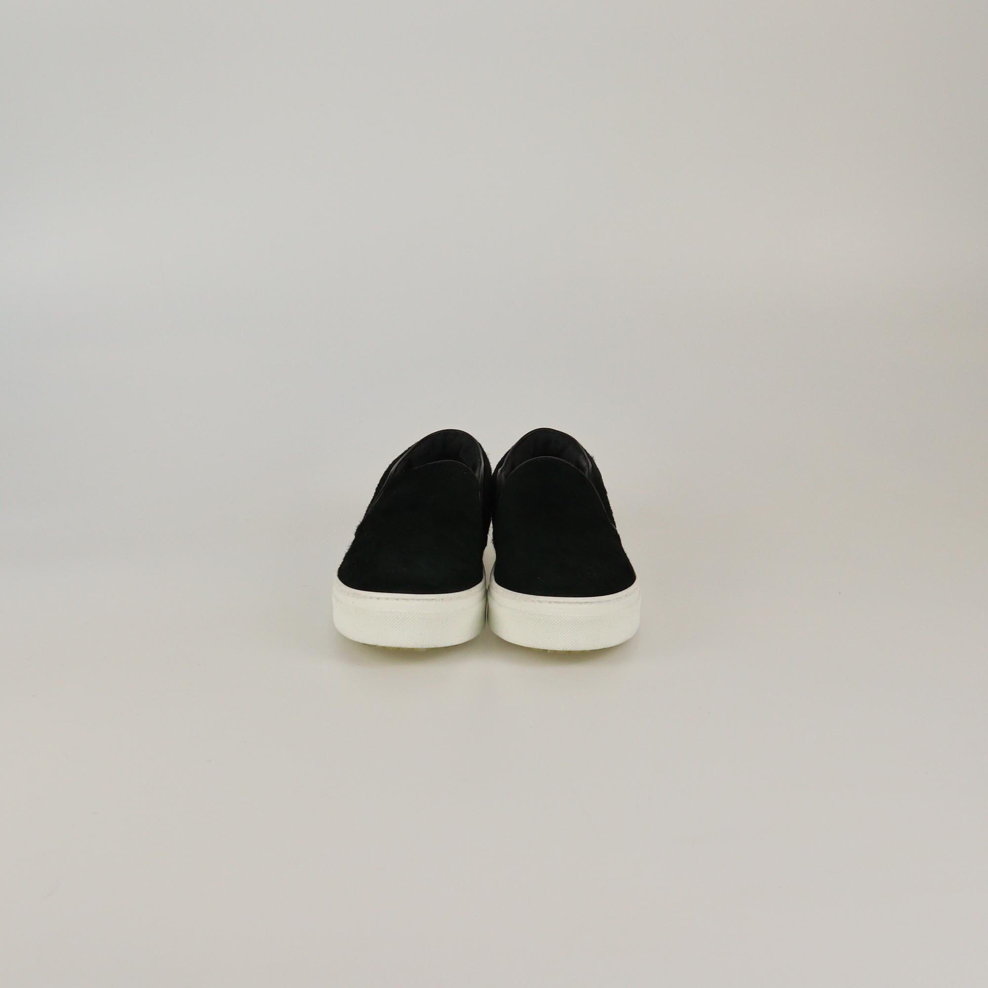 Celine Dark Green Slip On Sneakers Womens Celine