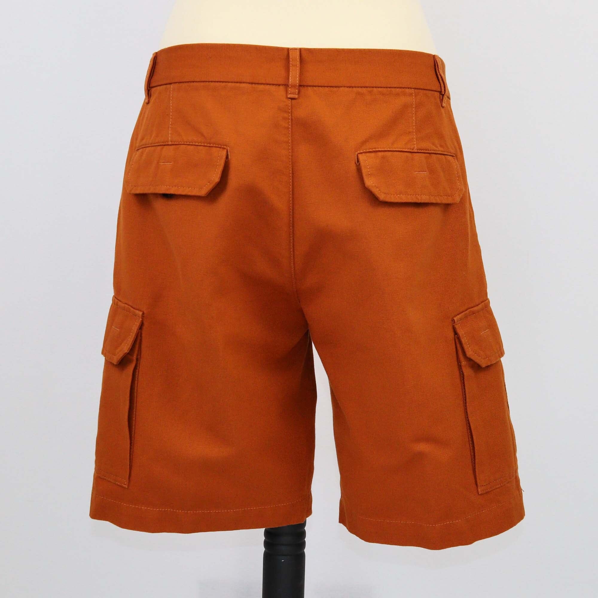Loro Piana Dark Mustard Cargo Shorts Mens Loro Piana