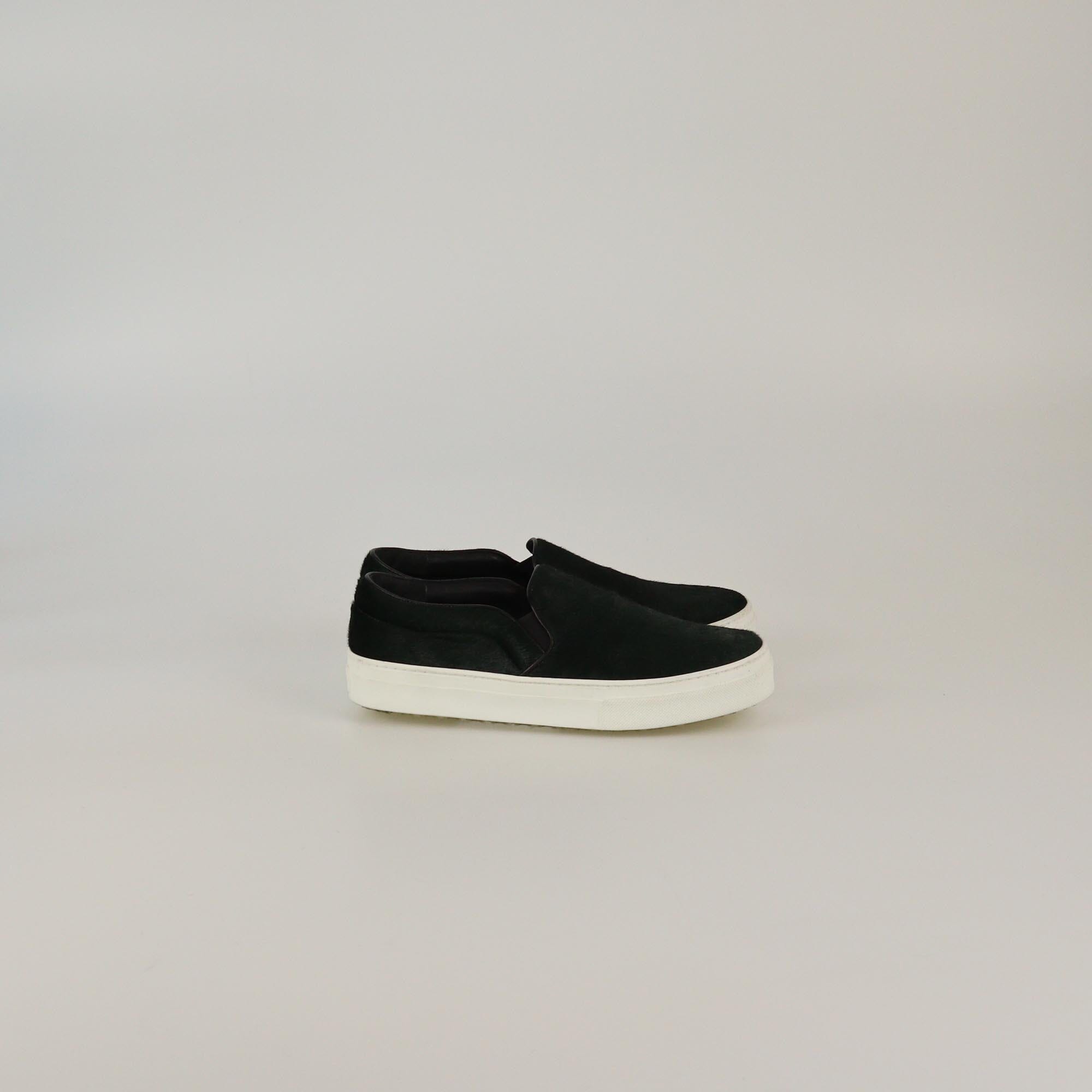 Celine Dark Green Slip On Sneakers Womens Celine