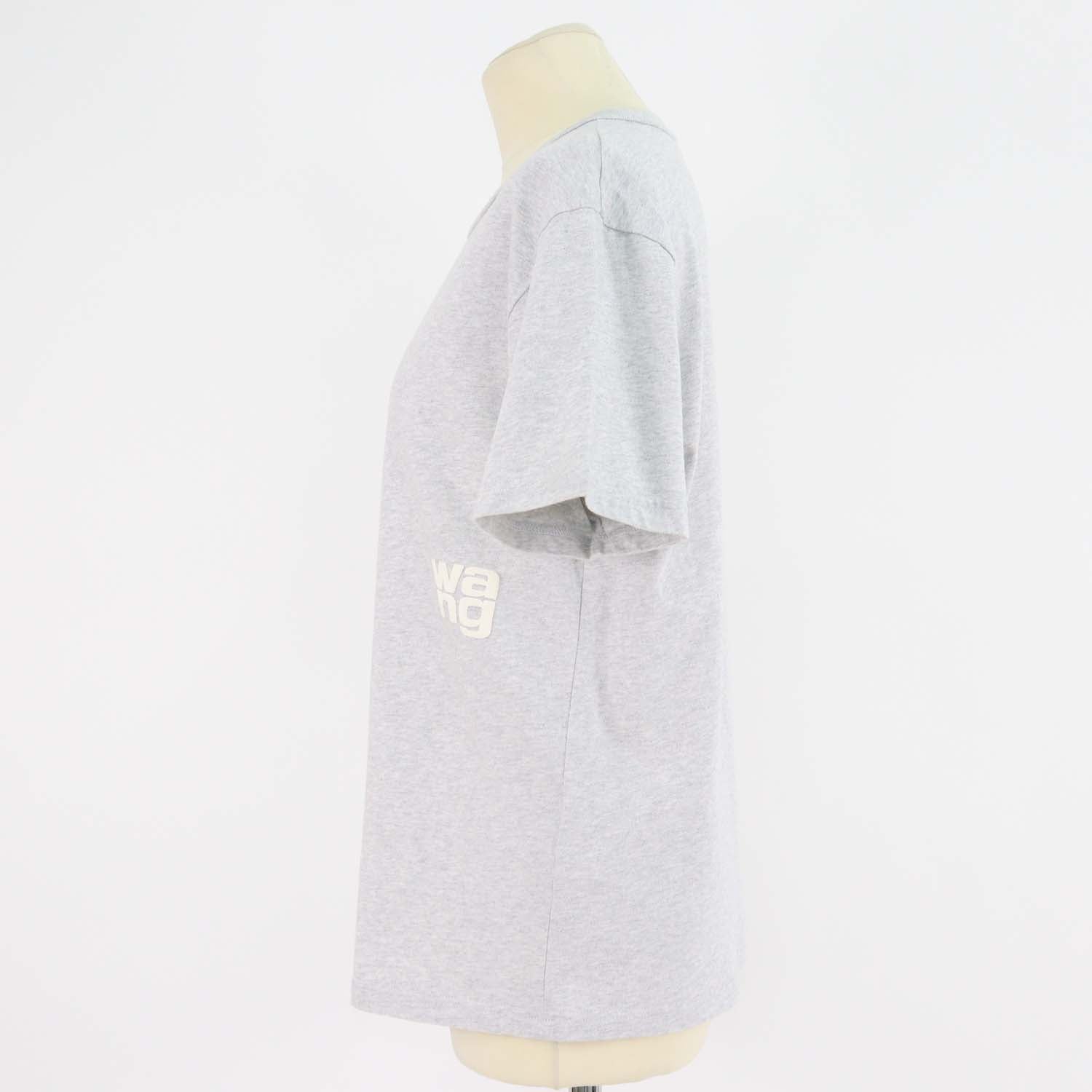 Alexander Wang.T Light Grey Cotton Crew Neck T-Shirt