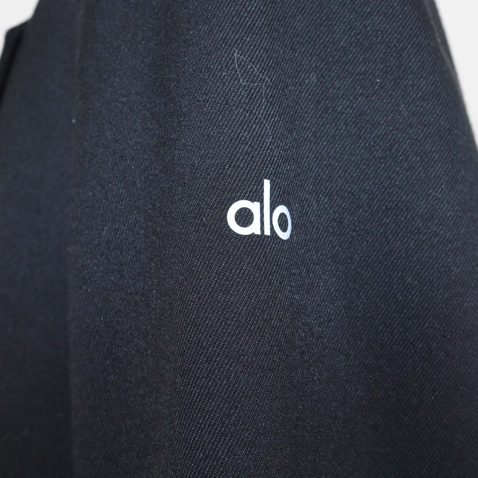 Alo Black Blend Fabric Single Breasted First Class Blazer
