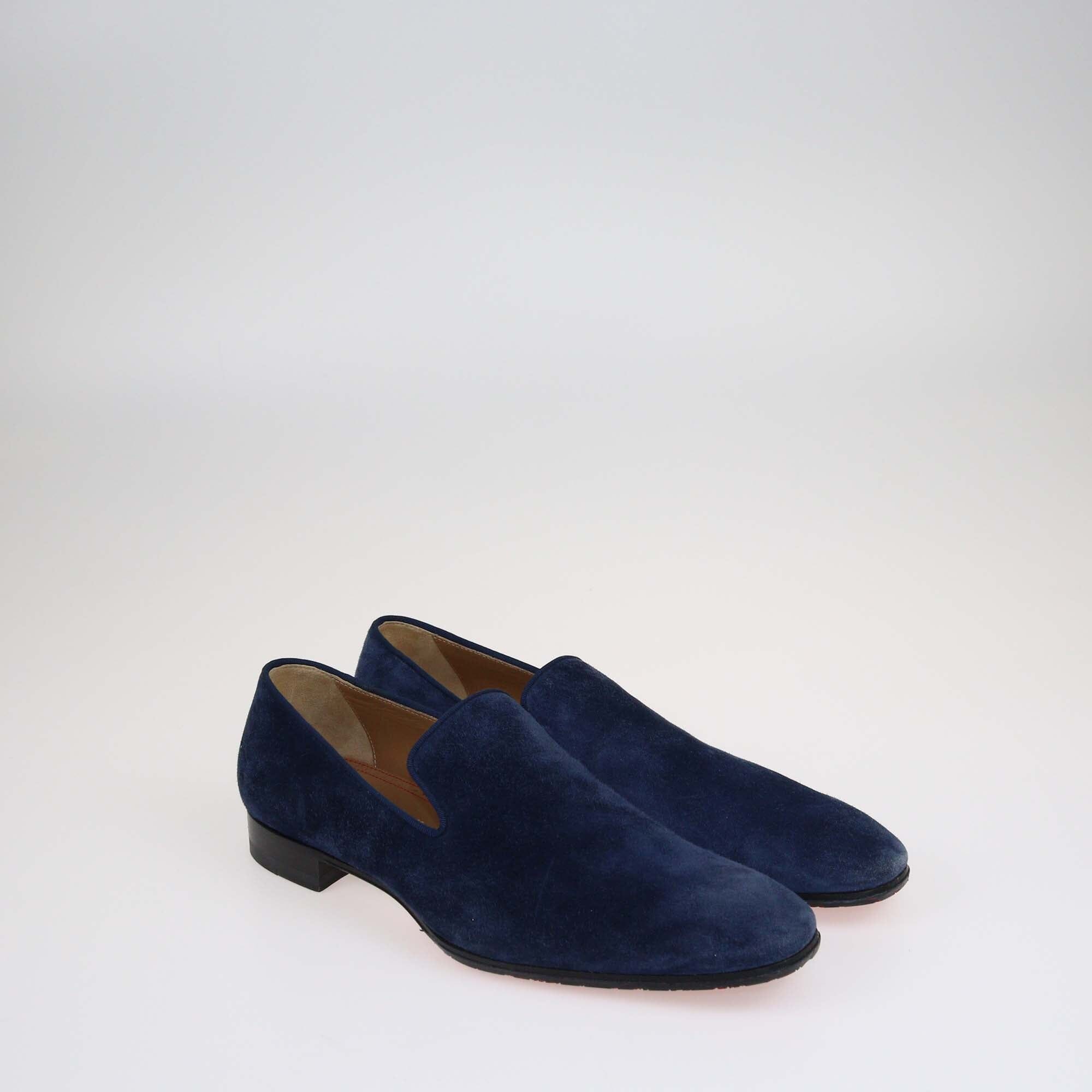 Christian Louboutin Navy Blue Dandelion Loafers Shoes Christian Louboutin