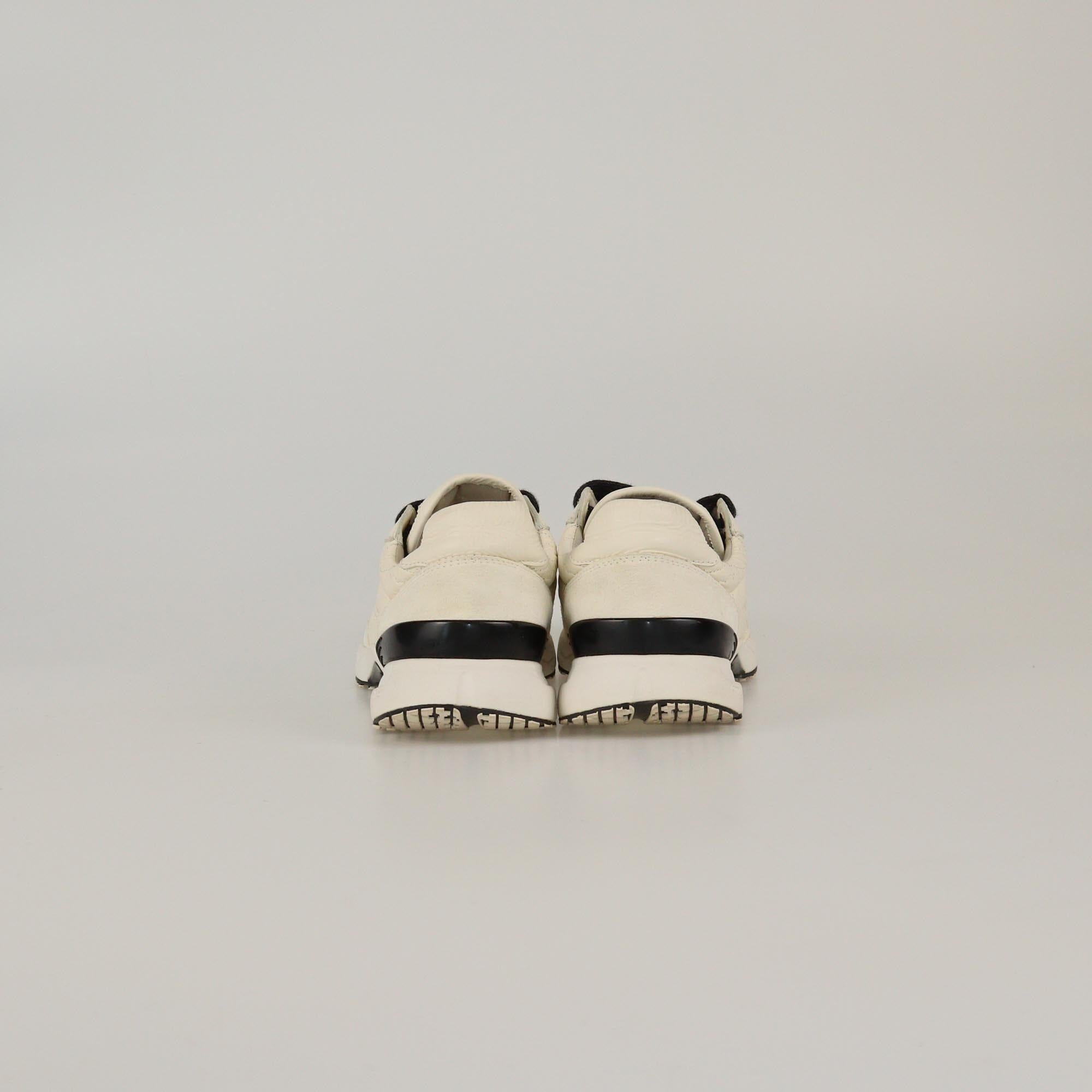 Brunello Cucinelli White Beaded Low Top Sneakers Womens Brunello Cucinelli