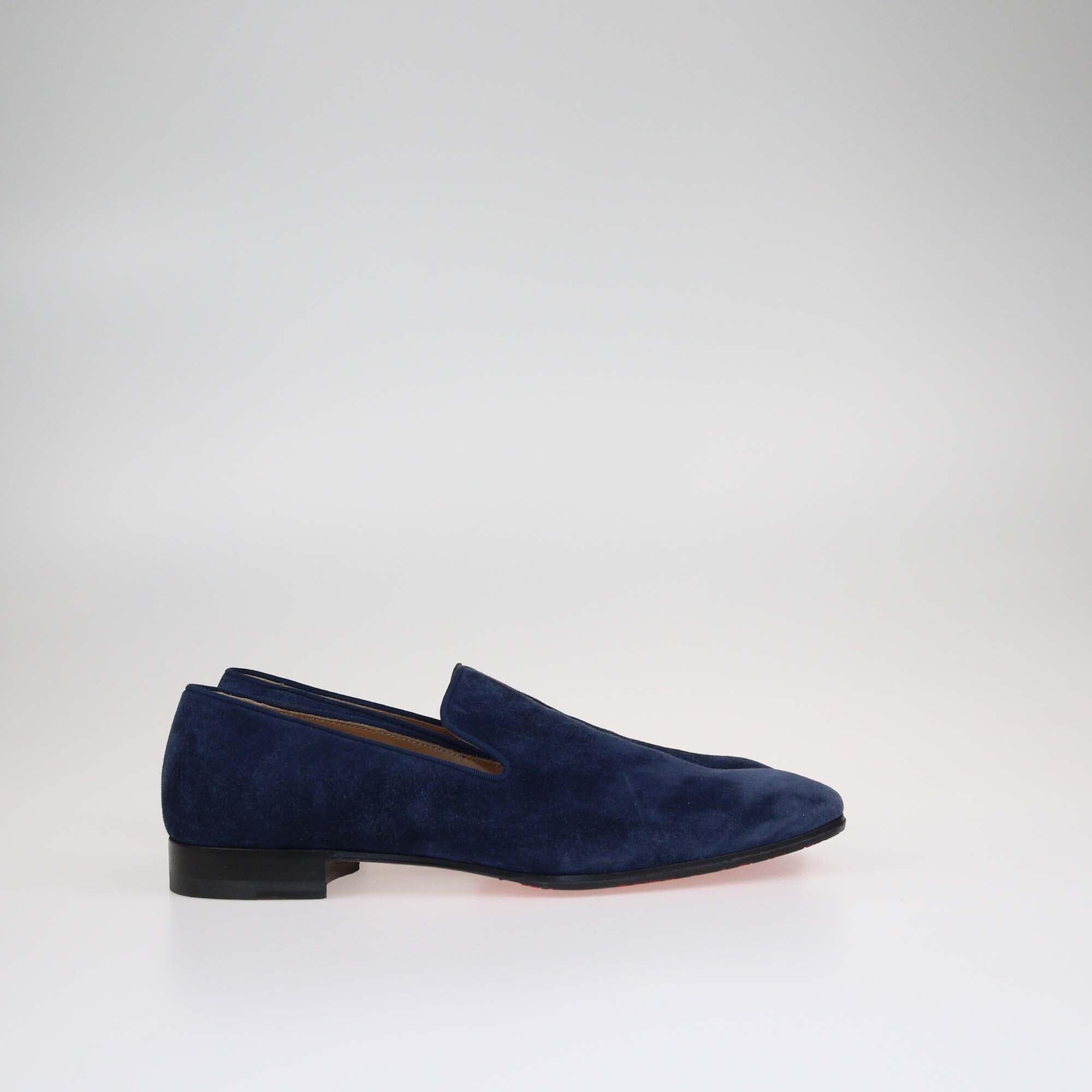 Christian Louboutin Navy Blue Dandelion Loafers Shoes Christian Louboutin