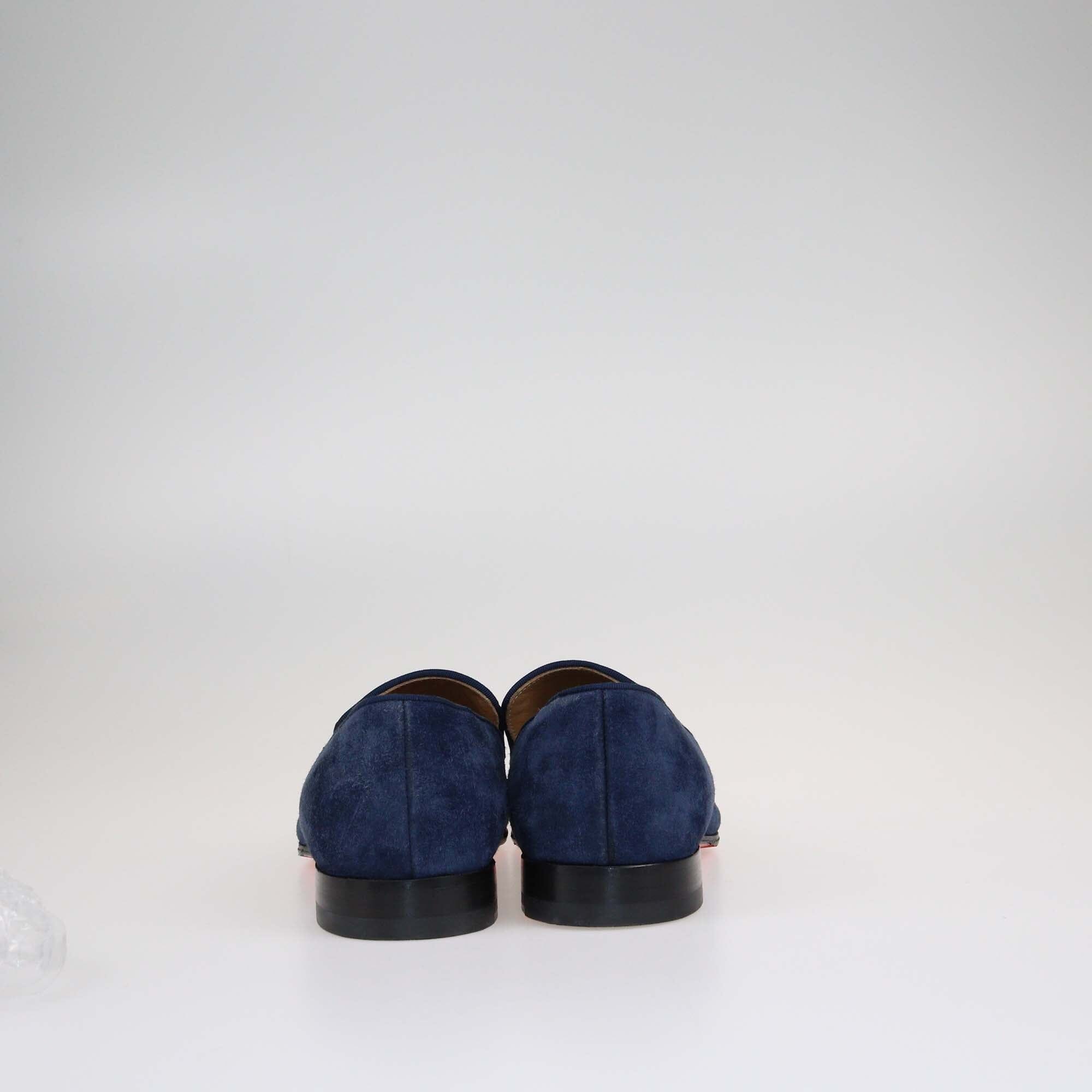 Christian Louboutin Navy Blue Dandelion Loafers Shoes Christian Louboutin