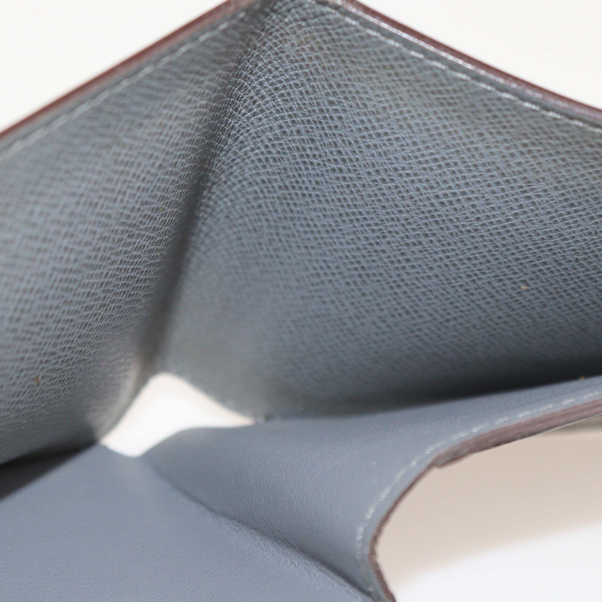 Louis Vuitton Grey Taiga Leather Multiple CC Bifold Wallet