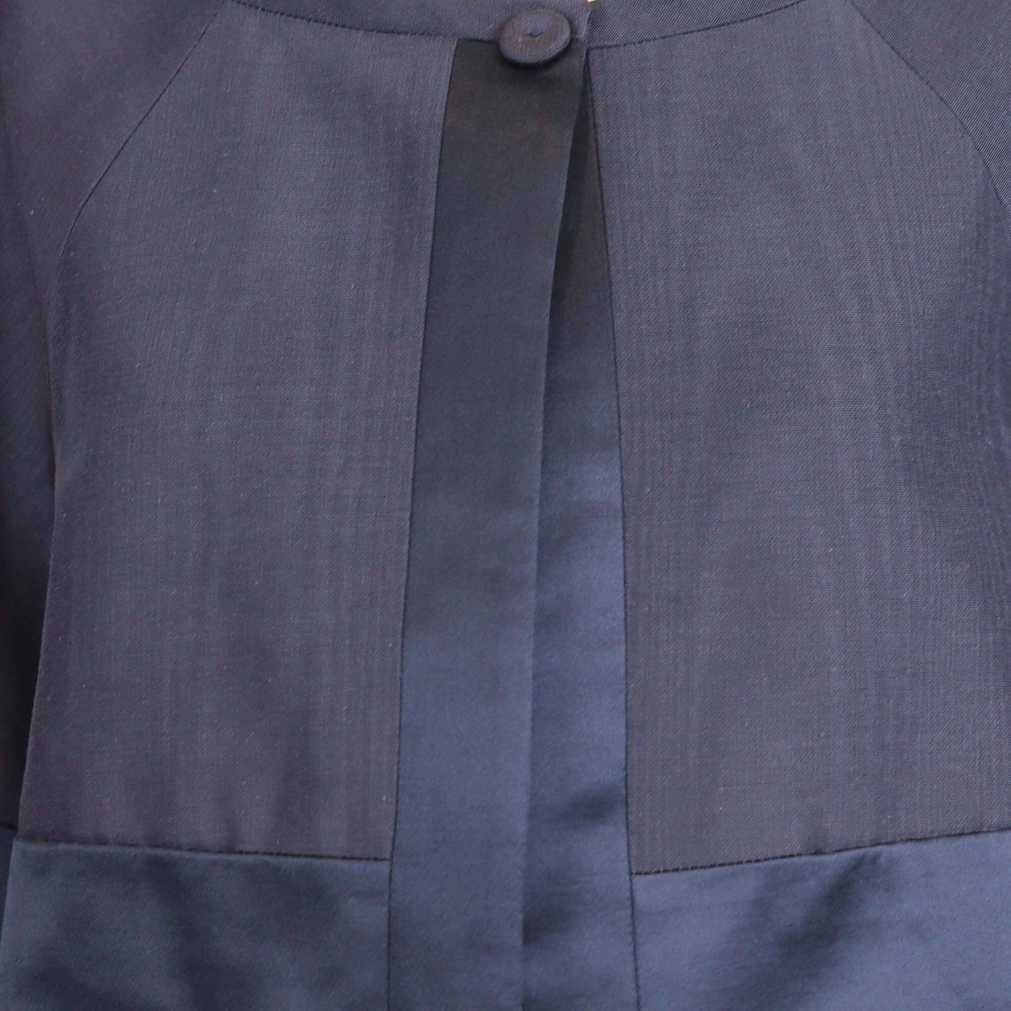 Temperley Navy Blue Palais Cropped Jacket Womens Temperley